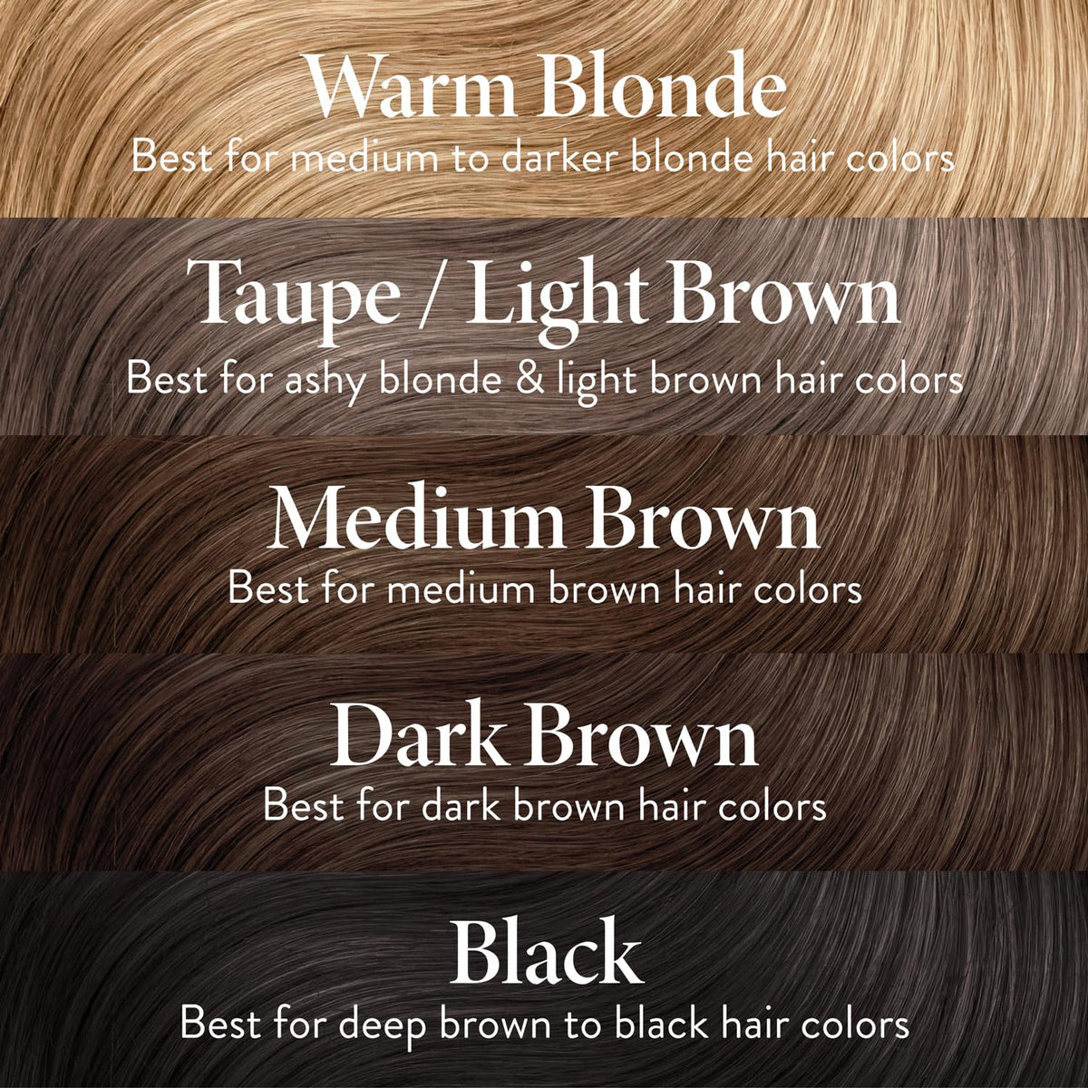 Black LAURA GELLER Root Touch-Up Hair & Brows, Root Cover, Medium Brown