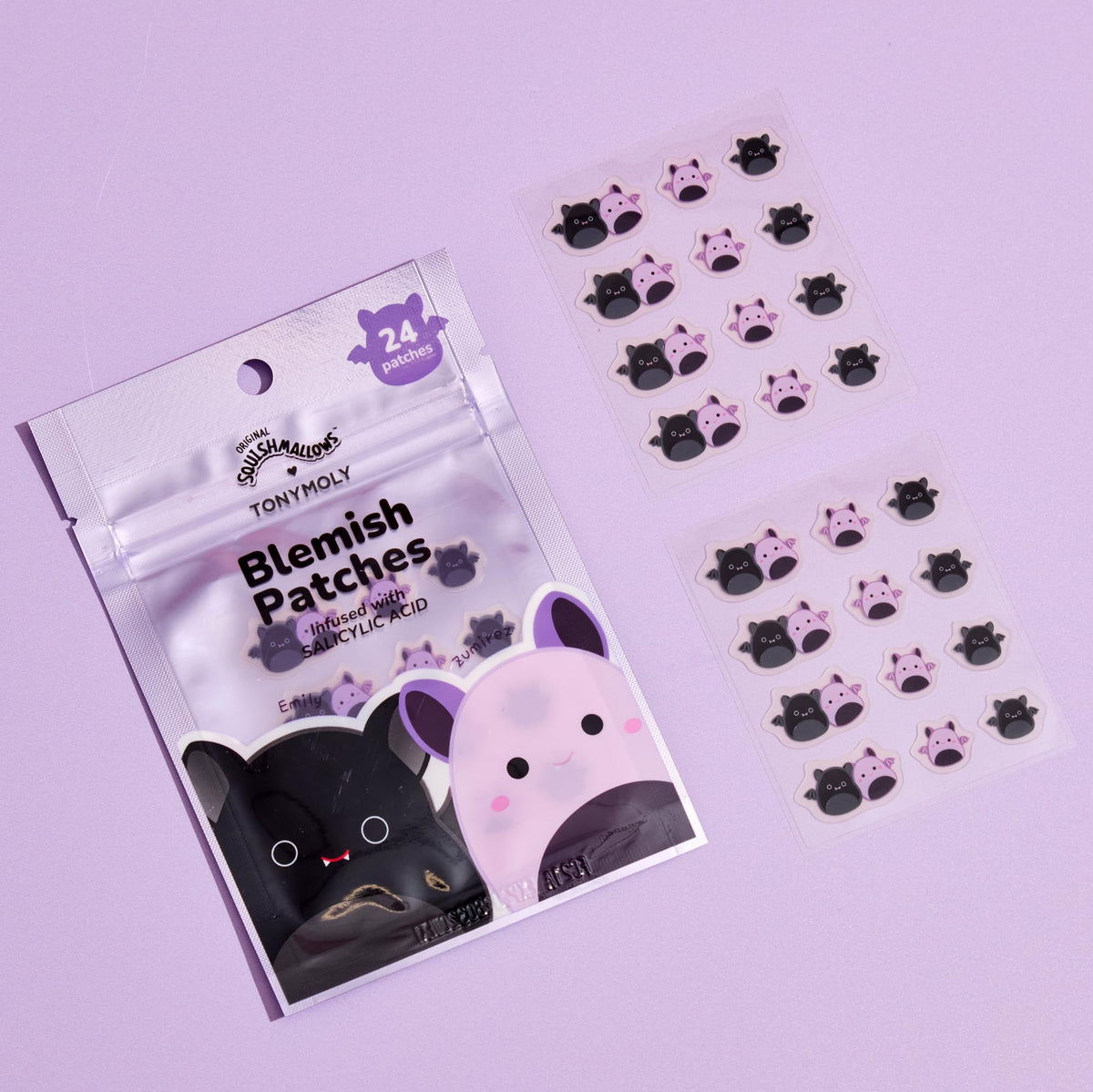 Thistle TONYMOLY x Squishmallows Emily + Zumirez Hydrocolloid Blemish Patches