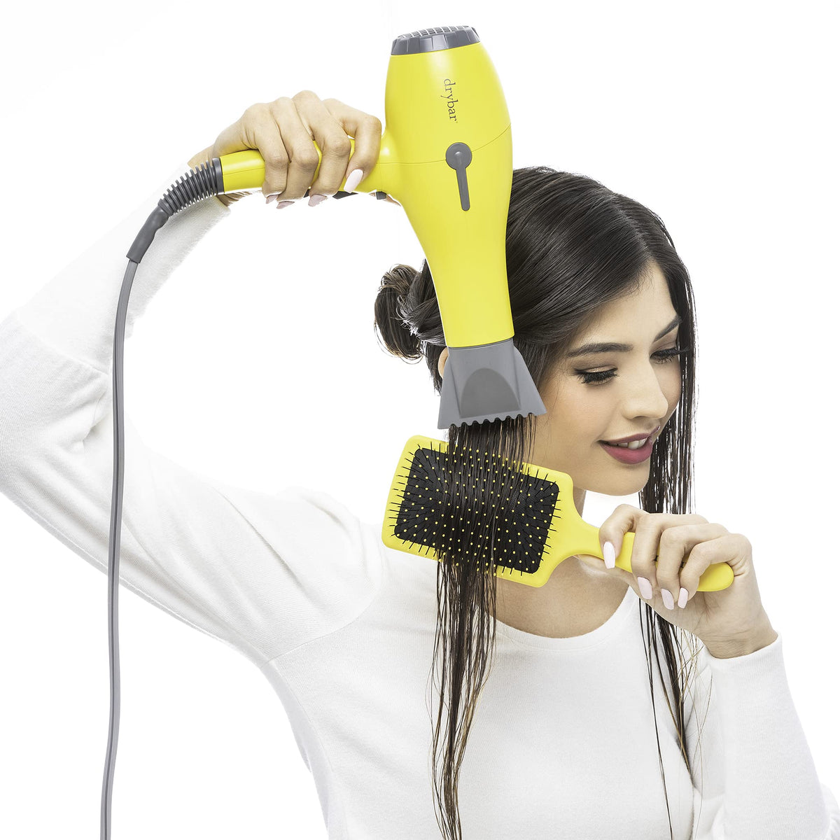 White Smoke Drybar The Lemon Bar Paddle Brush