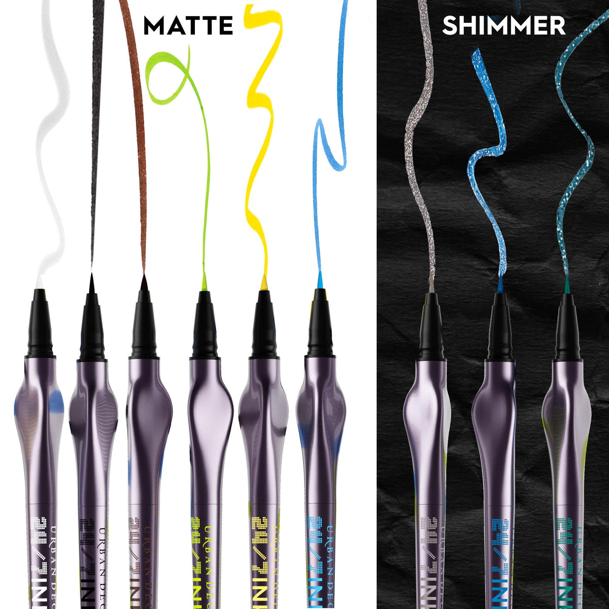 White Smoke Urban Decay 24/7 Inks Liquid Matte Black Eyeliner Pen (Zero)