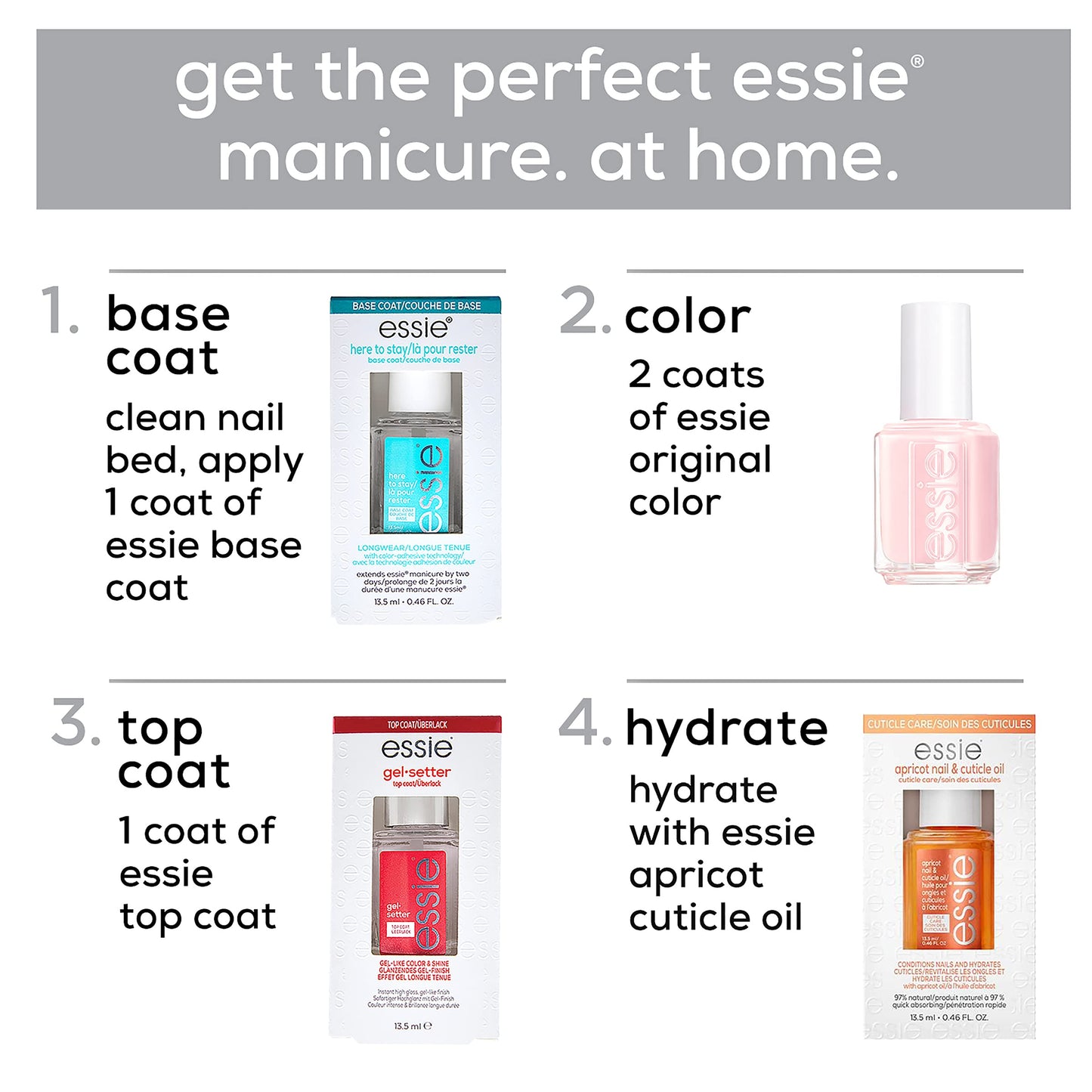 White Smoke essie Nail Polish, Salon-Quality Muted Orange-Red Nail Polish, Ferris Of Them All, Vegan, Make No Concessions, 0.46 fl oz