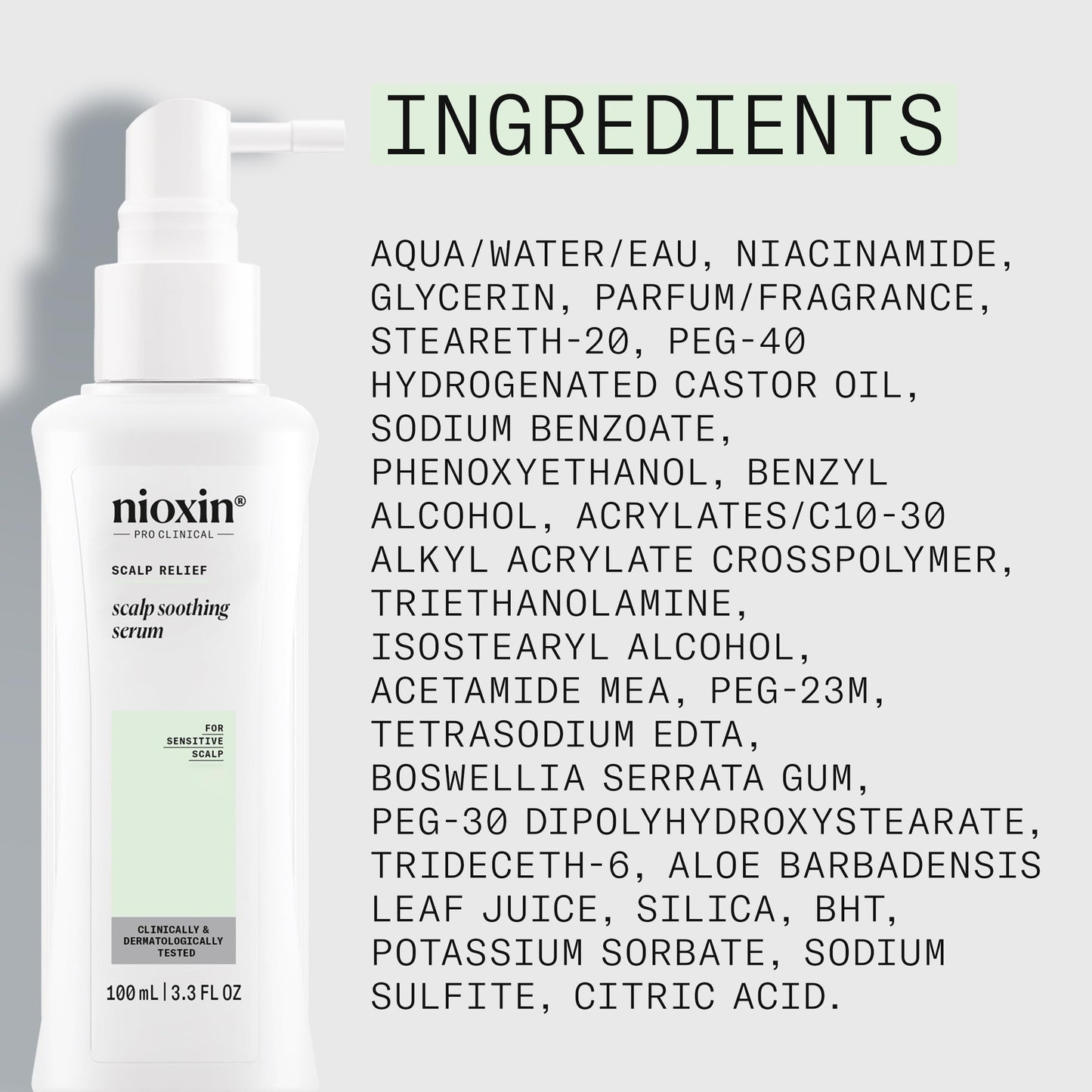 Lavender NIOXIN Scalp Relief Scalp Soothing Serum | Leave-in Treatment for Sensitive Scalp| Made with Aloe Vera and Vitamin E | 3.3 Fl Oz