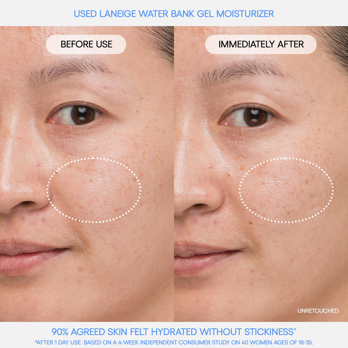 Tan LANEIGE Water Bank Blue Hyaluronic Gel Moisturizer