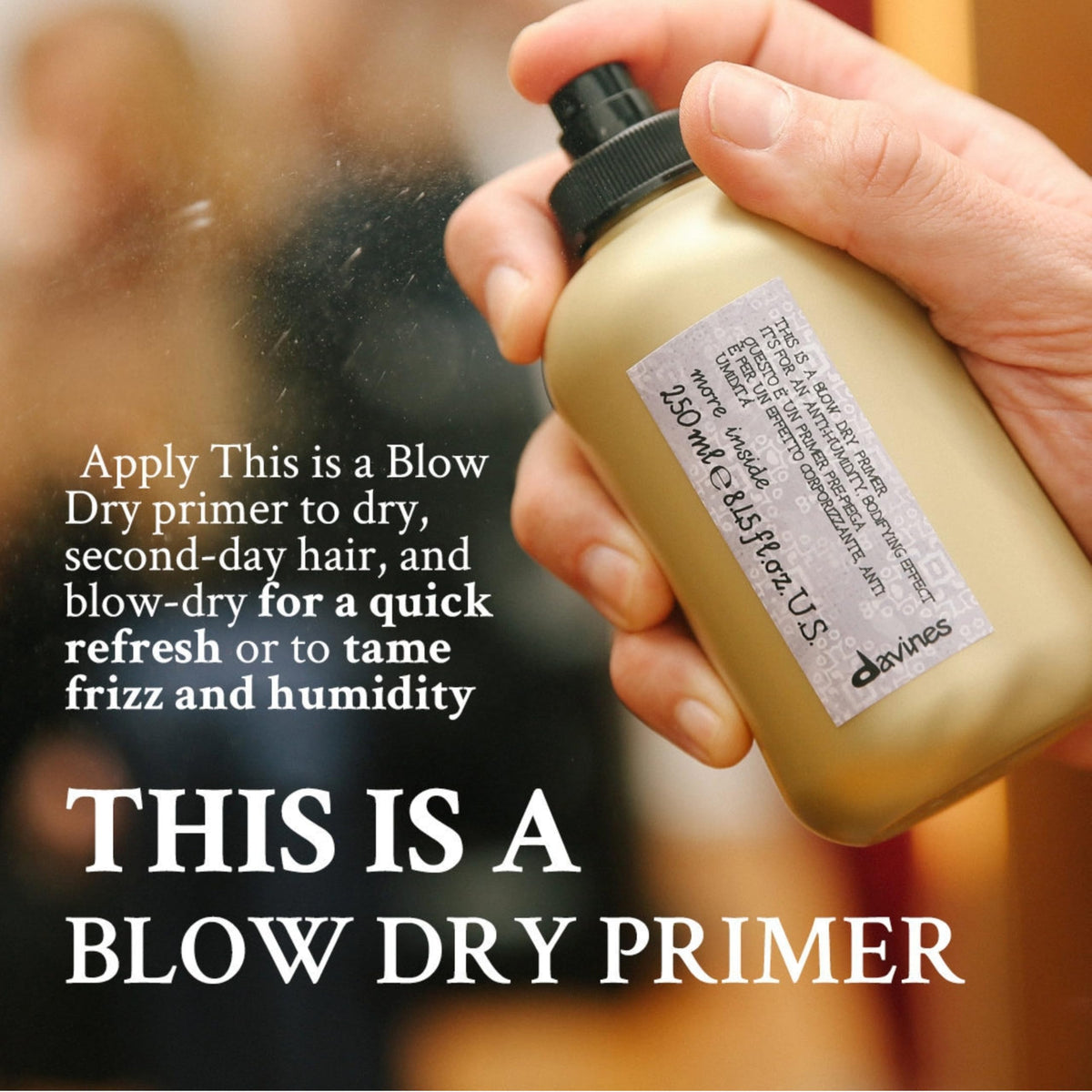 Black Davines This Is A Blow Dry Primer