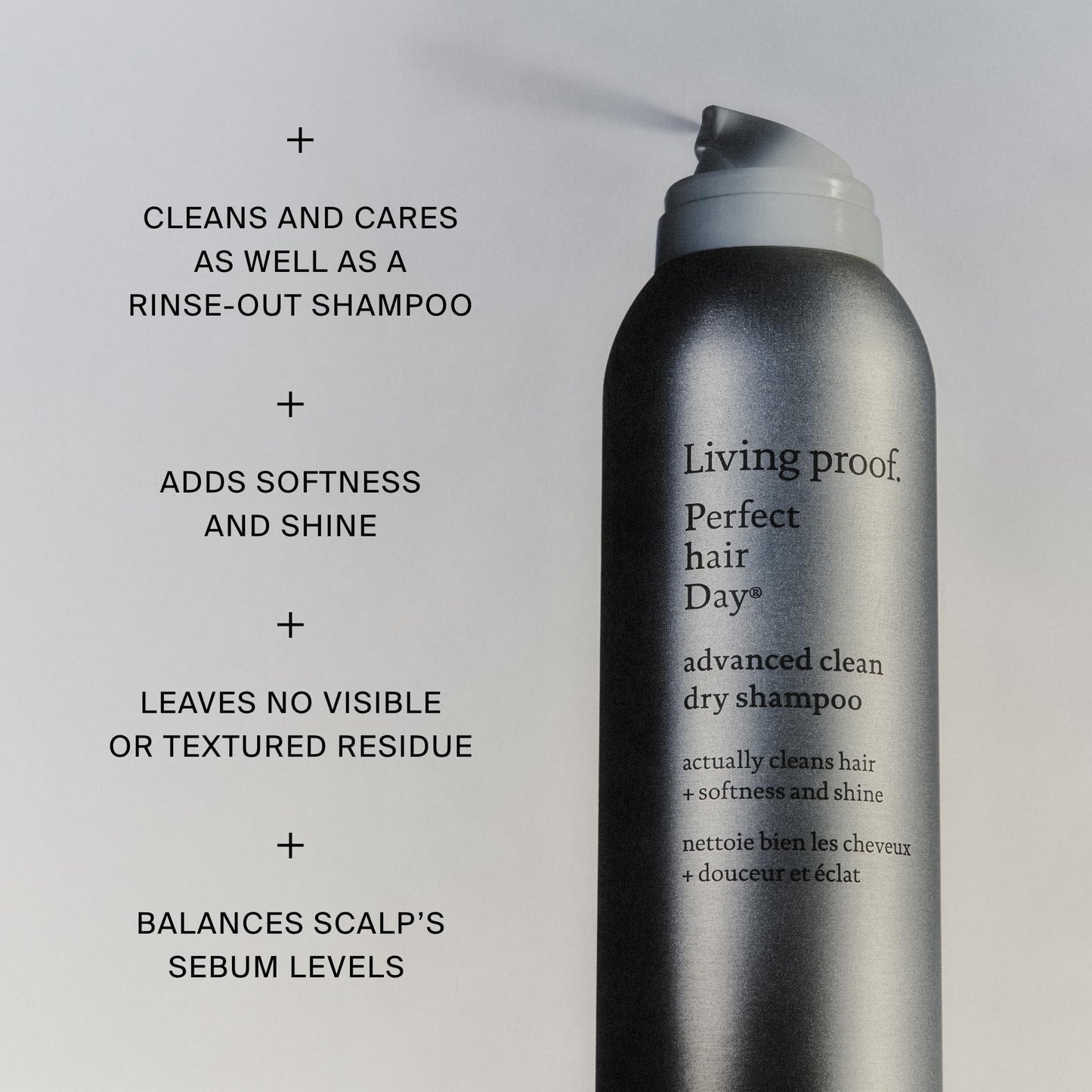Gray Living Proof Travel Size Advanced Clean Dry Shampoo + Dry Volume & Texture Spray Bundle ($37 Value)