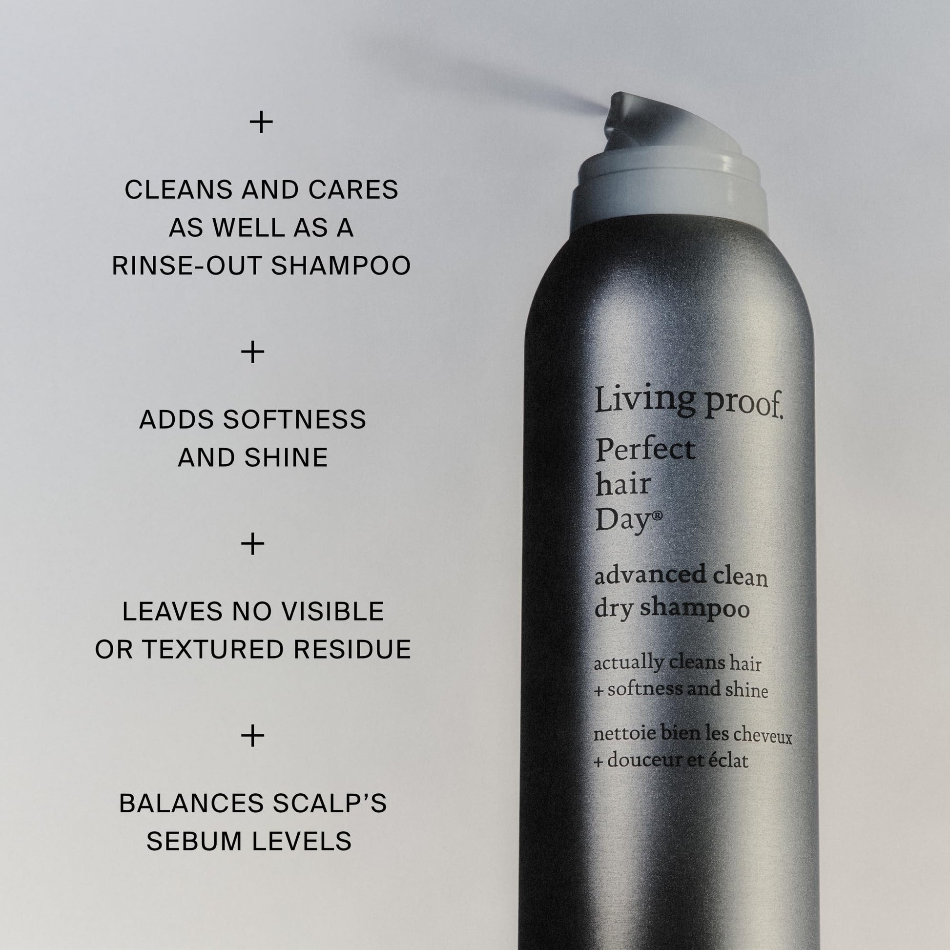 Gray Living Proof Travel Size Advanced Clean Dry Shampoo + Dry Volume & Texture Spray Bundle ($37 Value)