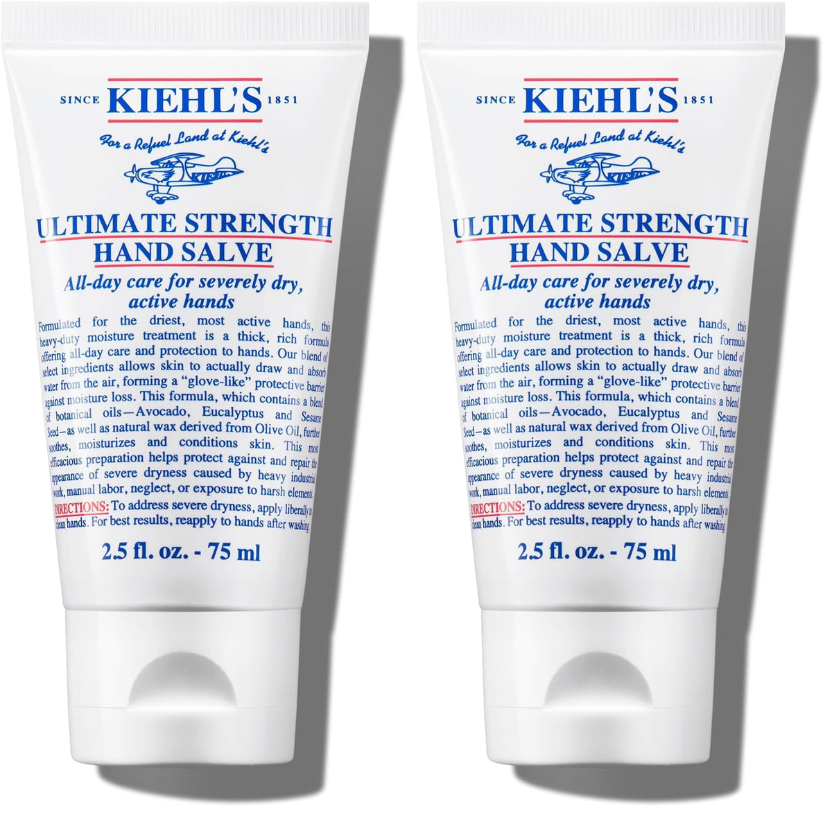 White Smoke Kiehl's - Ultimate Strength Hand Salve, Deeply Hydrating Hand Lotion