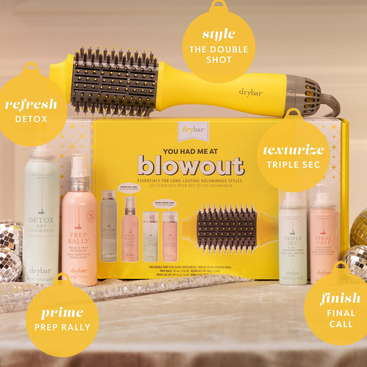 Tan Drybar You Had Me at Blowout Kit