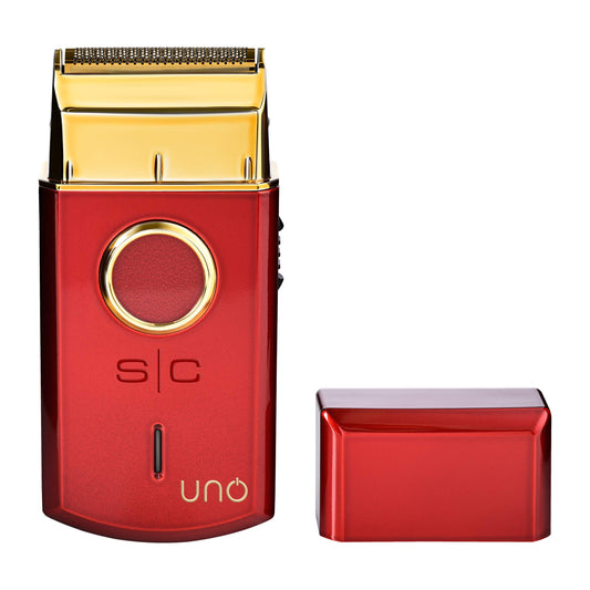White Smoke StyleCraft Uno Cordless Single Foil Shaver, Mini Travel Size, Portable, Gold Titanium Premium Head, Turbocharged Motor