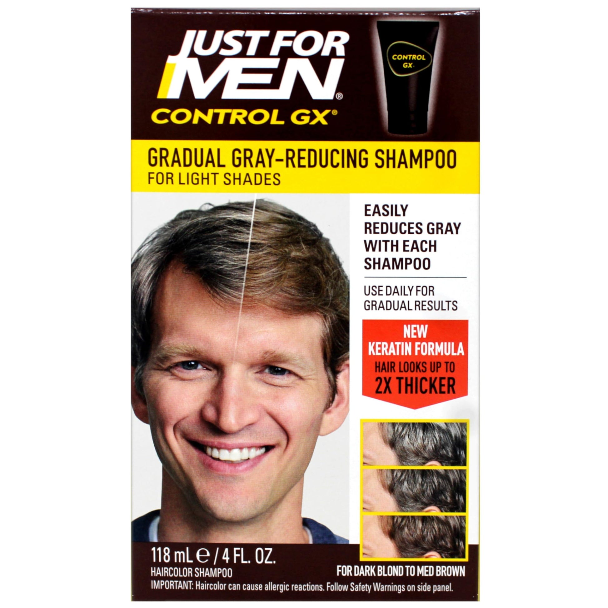 Black Just for Men Control GX Grey Reducing Shampoo Blonde & Medium Brown