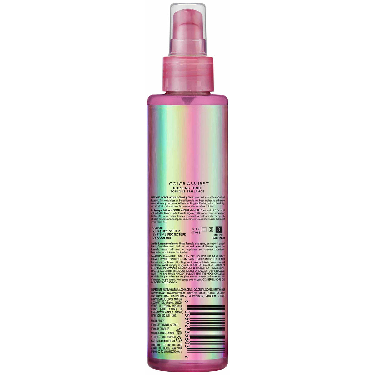 White Smoke Nexxus Color Assure Glossing Tonic, for Color Treated Hair 6.1 oz