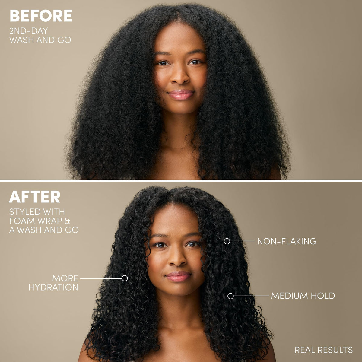 Gray Mizani Foam Wrap Curly Hair Styling Foam Mousse - For Curly Hair