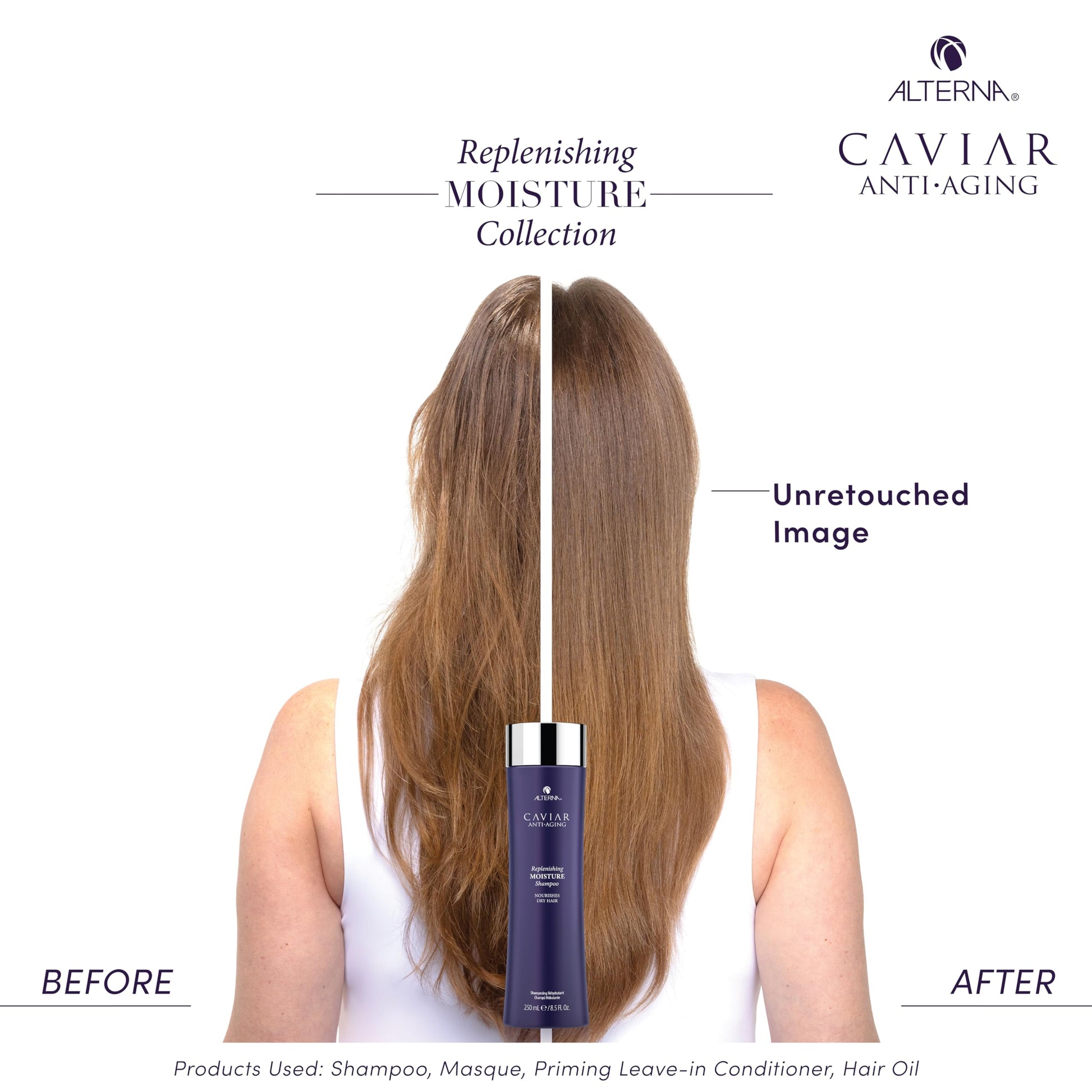 White Smoke Alterna Haircare Caviar Anti-Aging Replenishing Moisture Shampoo, 16.5 Oz