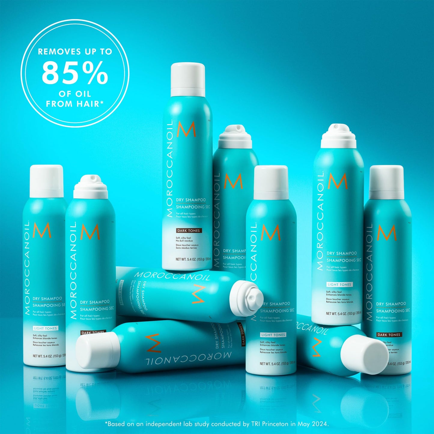 Dark Cyan Moroccanoil Dry Shampoo Dark Tones 5.4 oz