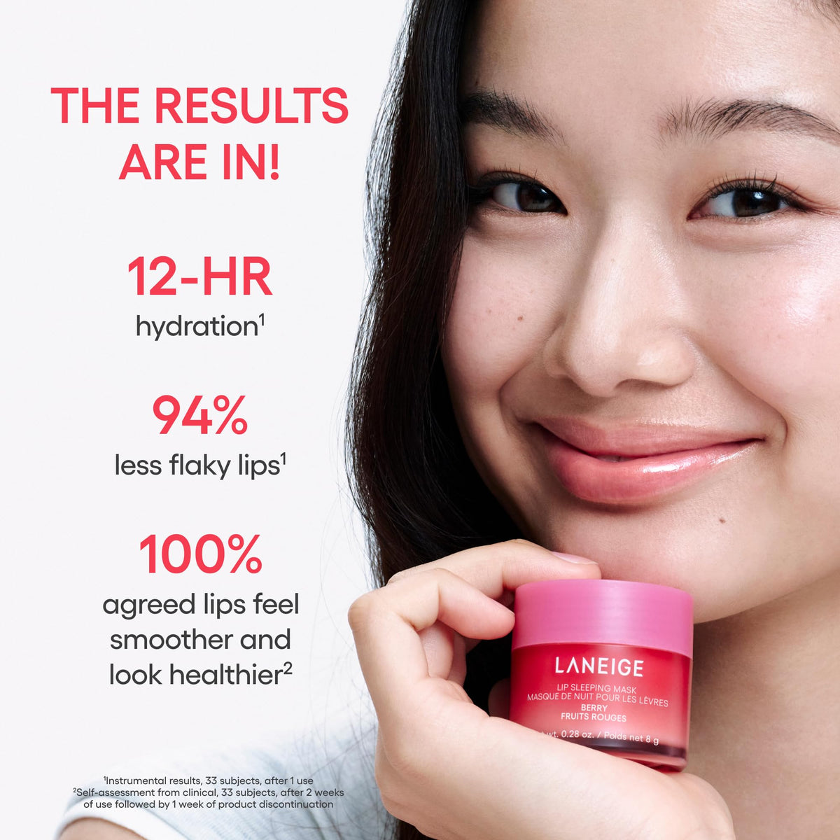 White Smoke LANEIGE Berry Sweet Lip Trio Set