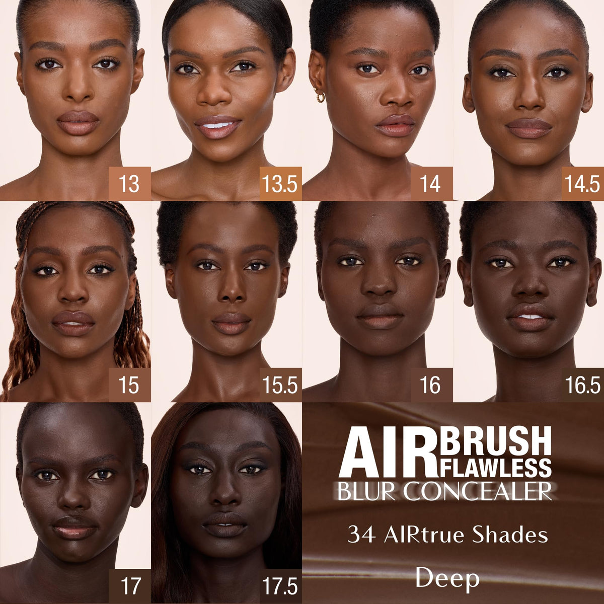 Dark Olive Green Charlotte Tilbury AIRbrush Flawless Blur Concealer - Longwear Concealer for Dark Circles, Blemishes, Redness & More - Hydrating, Crease-Proof & Full Coverage with a Natural Matte Finish