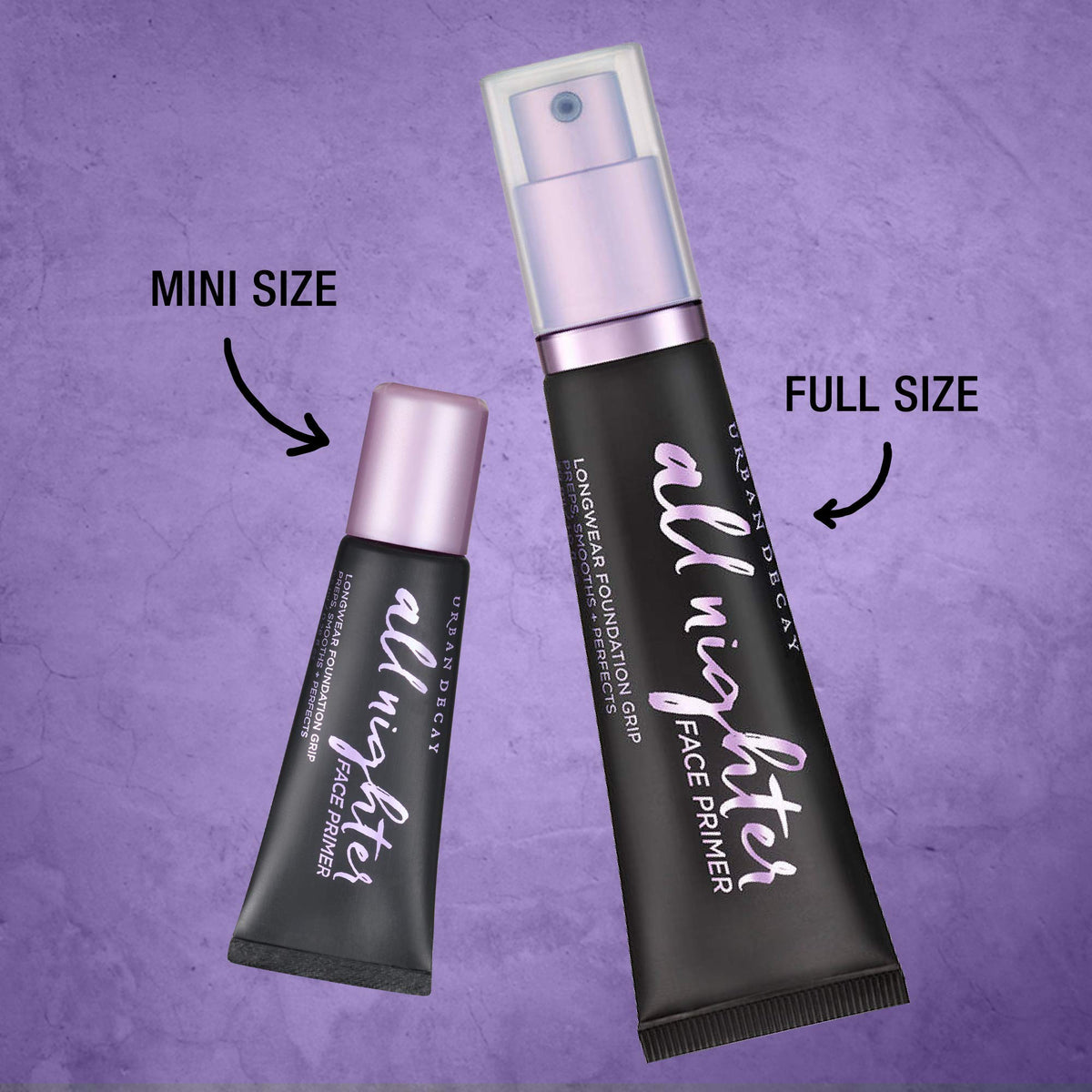 Dark Gray Urban Decay All Nighter Face Makeup Primer - Travel Size (0.28 fl oz)