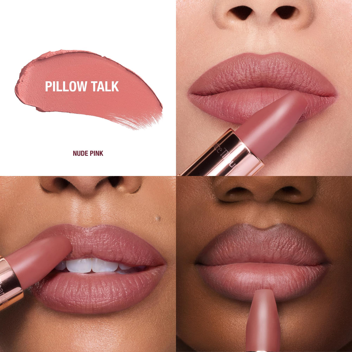White Smoke Charlotte Tilbury Matte Revolution Lipstick - Long Lasting, Hydrating
