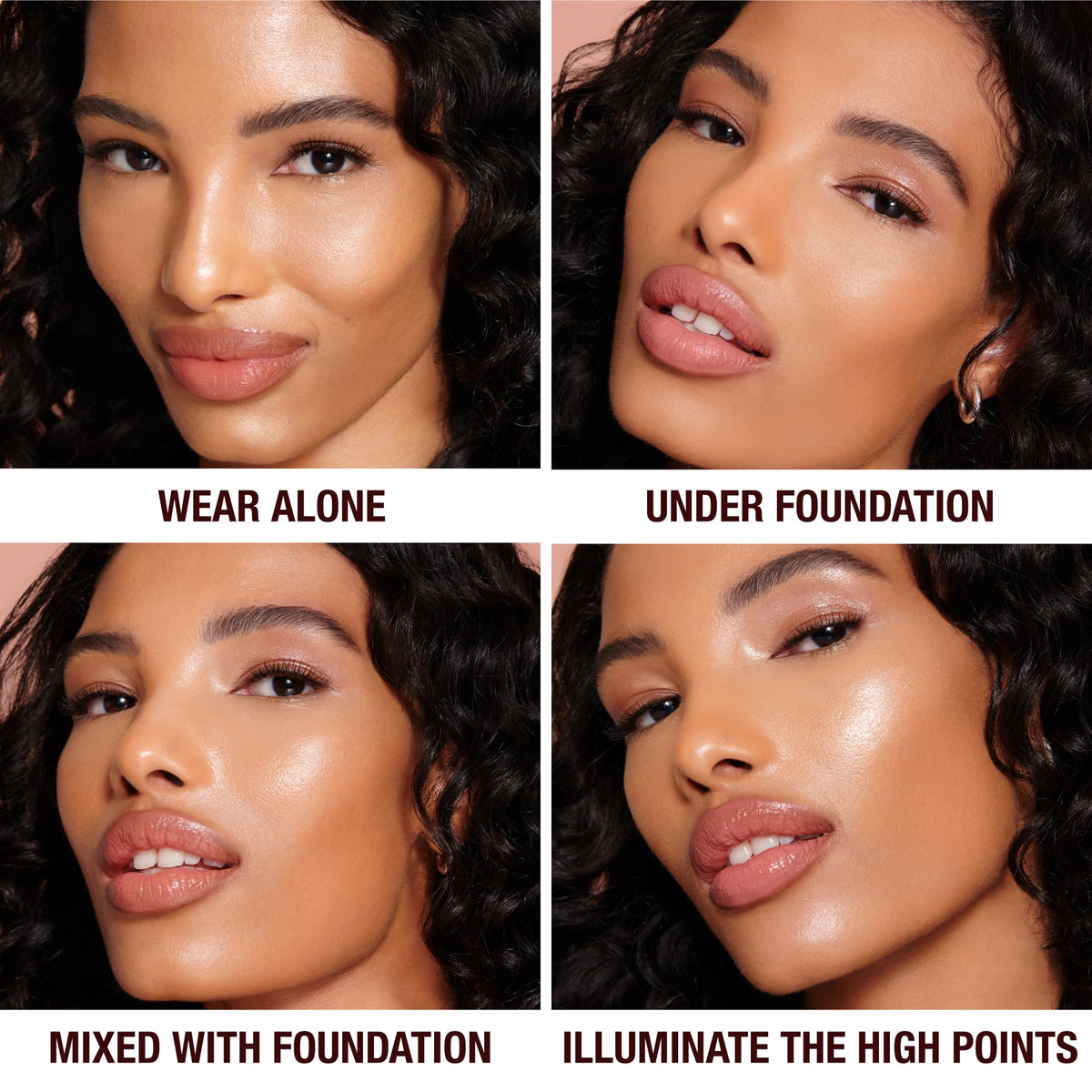 Black Charlotte Tilbury Hollywood Flawless Filter - Multi‑Use Makeup Primer, Complexion Booster & Illuminating Liquid Highlighter with Sheer Coverage - Smooths & Blurs Skin