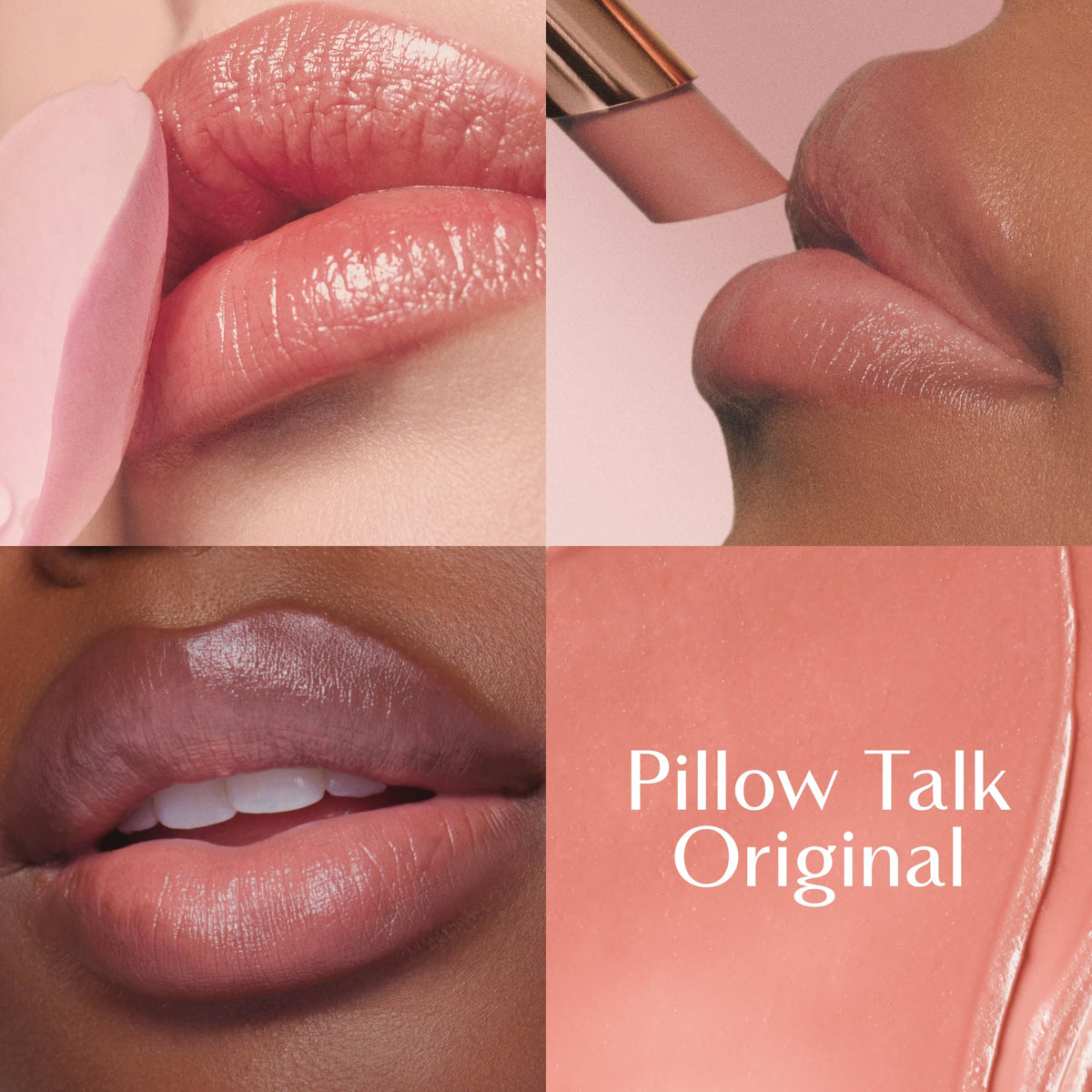 Dark Salmon Charlotte Tilbury Pillow Talk Blush Balm Lip Tint - Buildable Sheer Tint