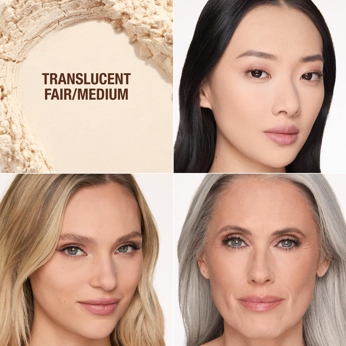 Antique White Charlotte Tilbury Airbrush Flawless Blur Loose Powder - Longwear, Smoothing