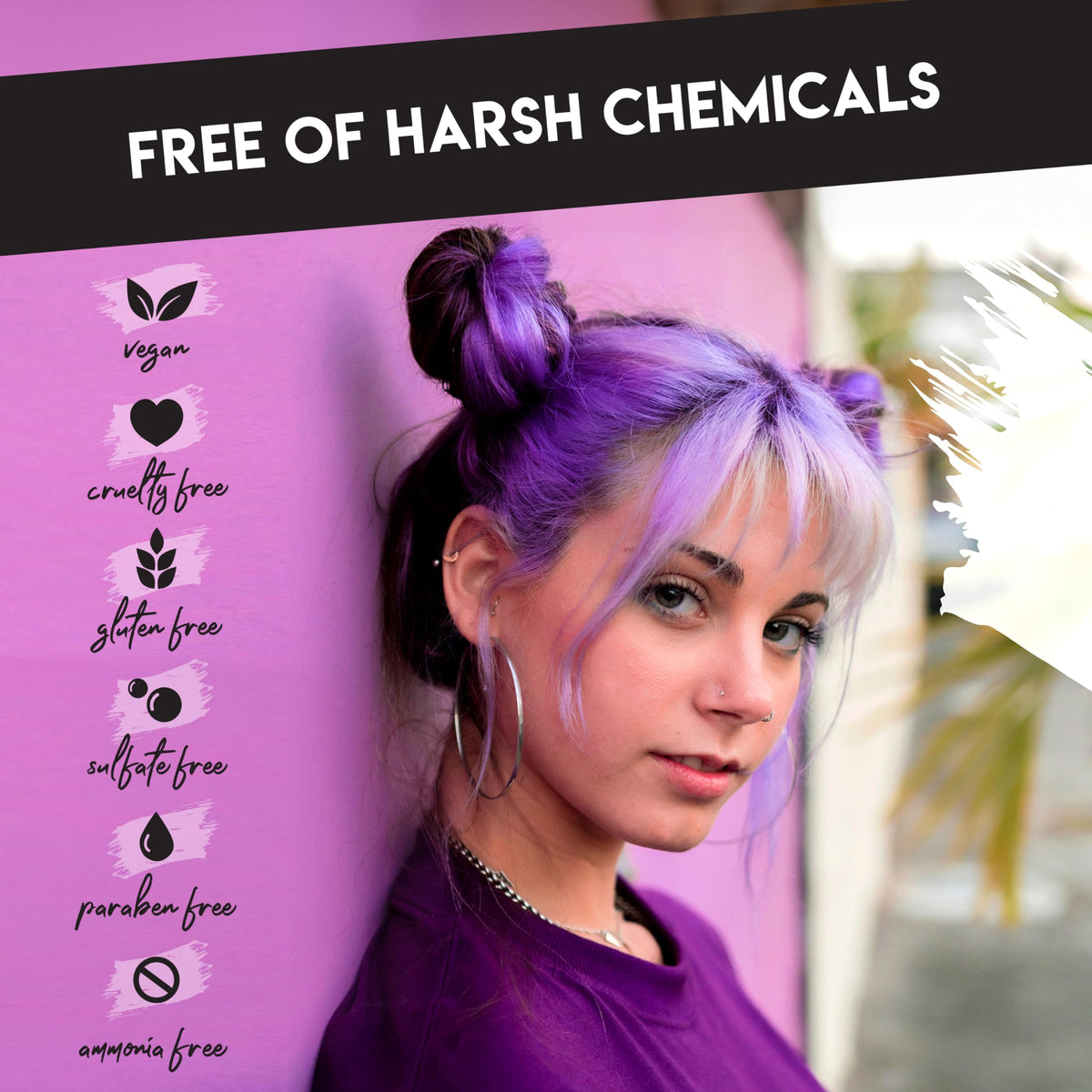 Orchid Color Lux Direct Vibes Semi-Permanent Hair Color, Magenta, 8 fl oz