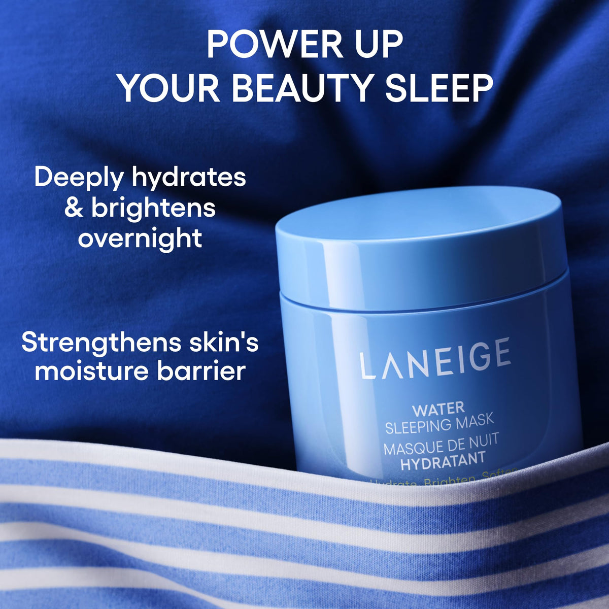 Midnight Blue LANEIGE Water Sleeping Mask | Hydrating Korean Overnight Face Mask
