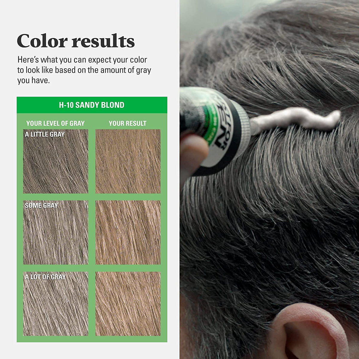 Black JUST FOR MEN Hair Color H-10 Sandy Blond 1 ea (Pack of 2)