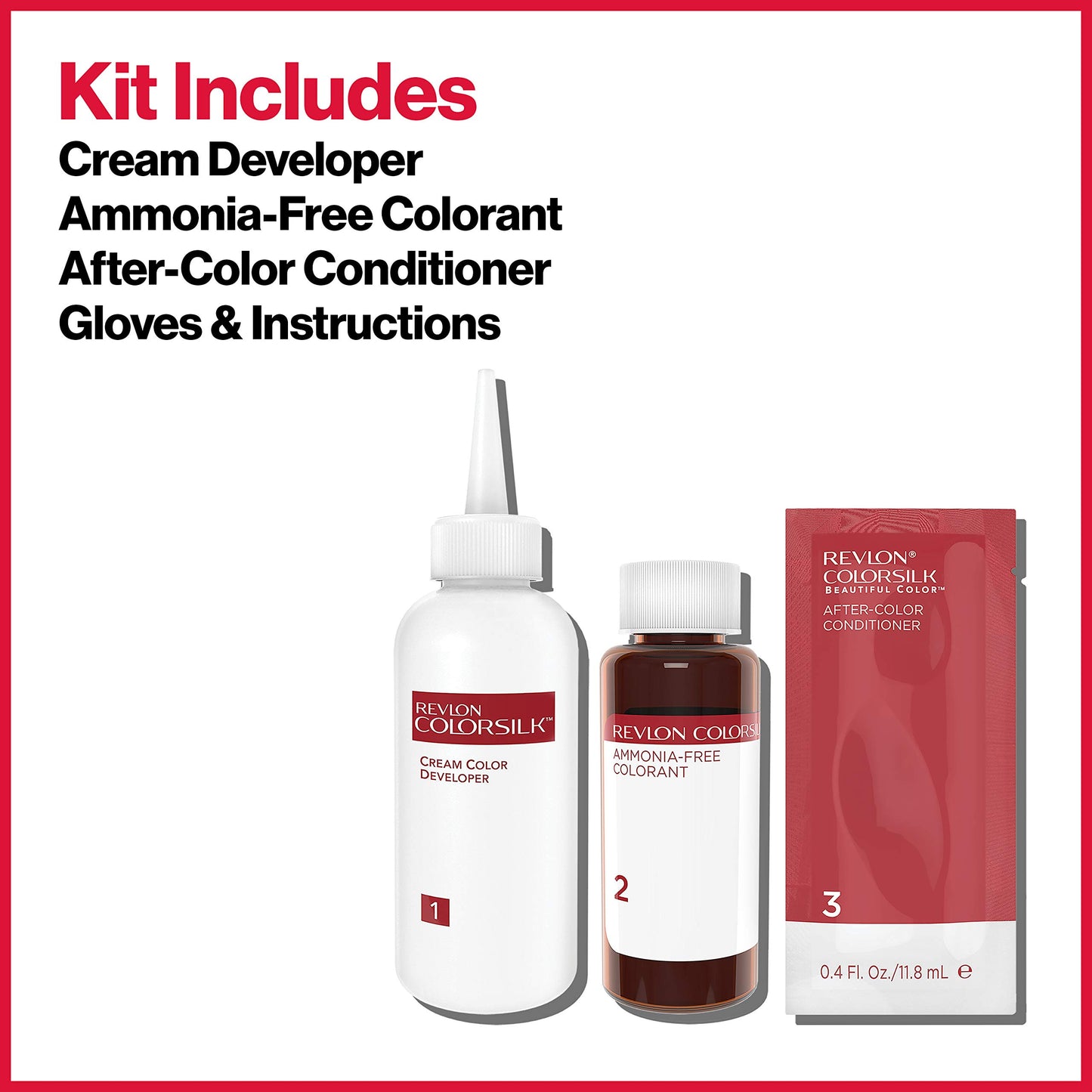 White Smoke Revlon Permanent Hair Color, Permanent Hair Dye, Colorsilk with 100% Gray Coverage, Ammonia-Free, Keratin and Amino Acids, 51 light Brown, 4.4 Oz (Pack of 3)
