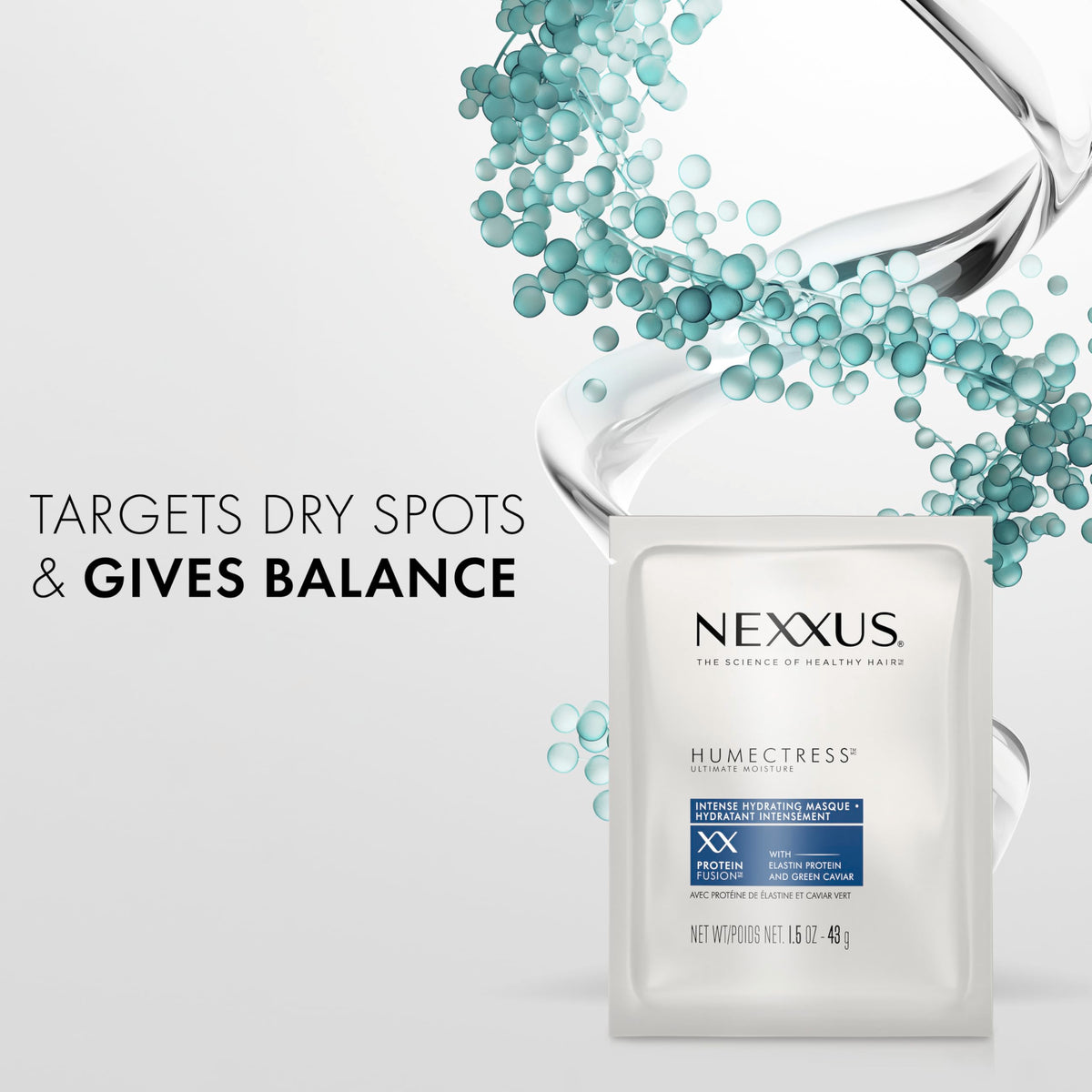 Lavender Nexxus HUMECTRESS Hair Mask for Ultimate Moisture for Dry Hair Powered by POLYSOFT HYDRATOR Technology with Tri-lipids 1.5 oz