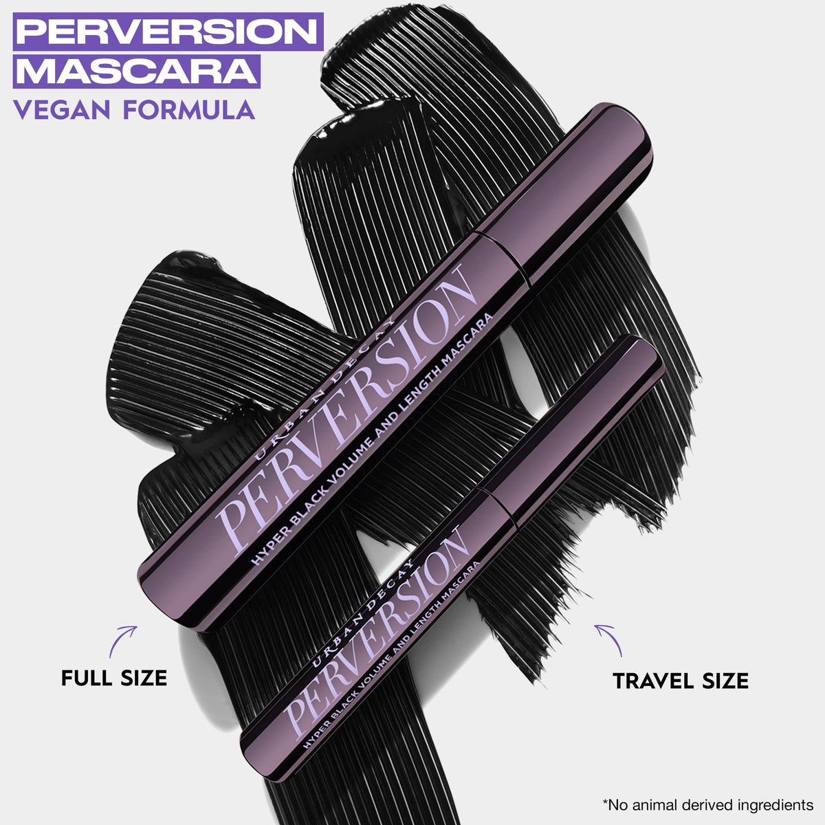 Lavender Urban Decay Perversion Lengthening + Volumizing Mascara - Intense Black