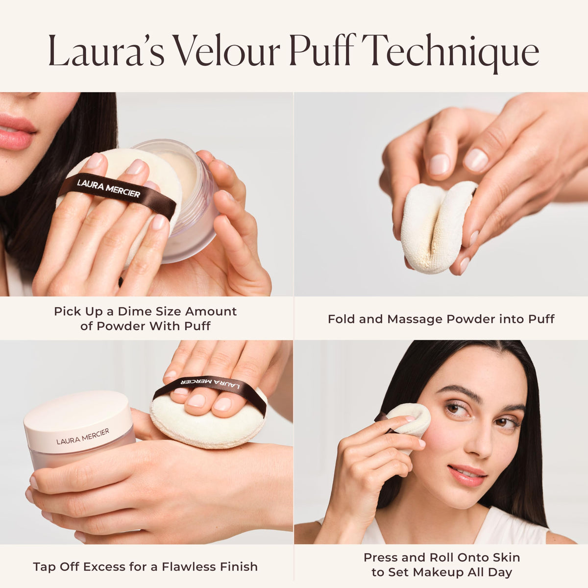 Lavender Laura Mercier Velour Powder Puff