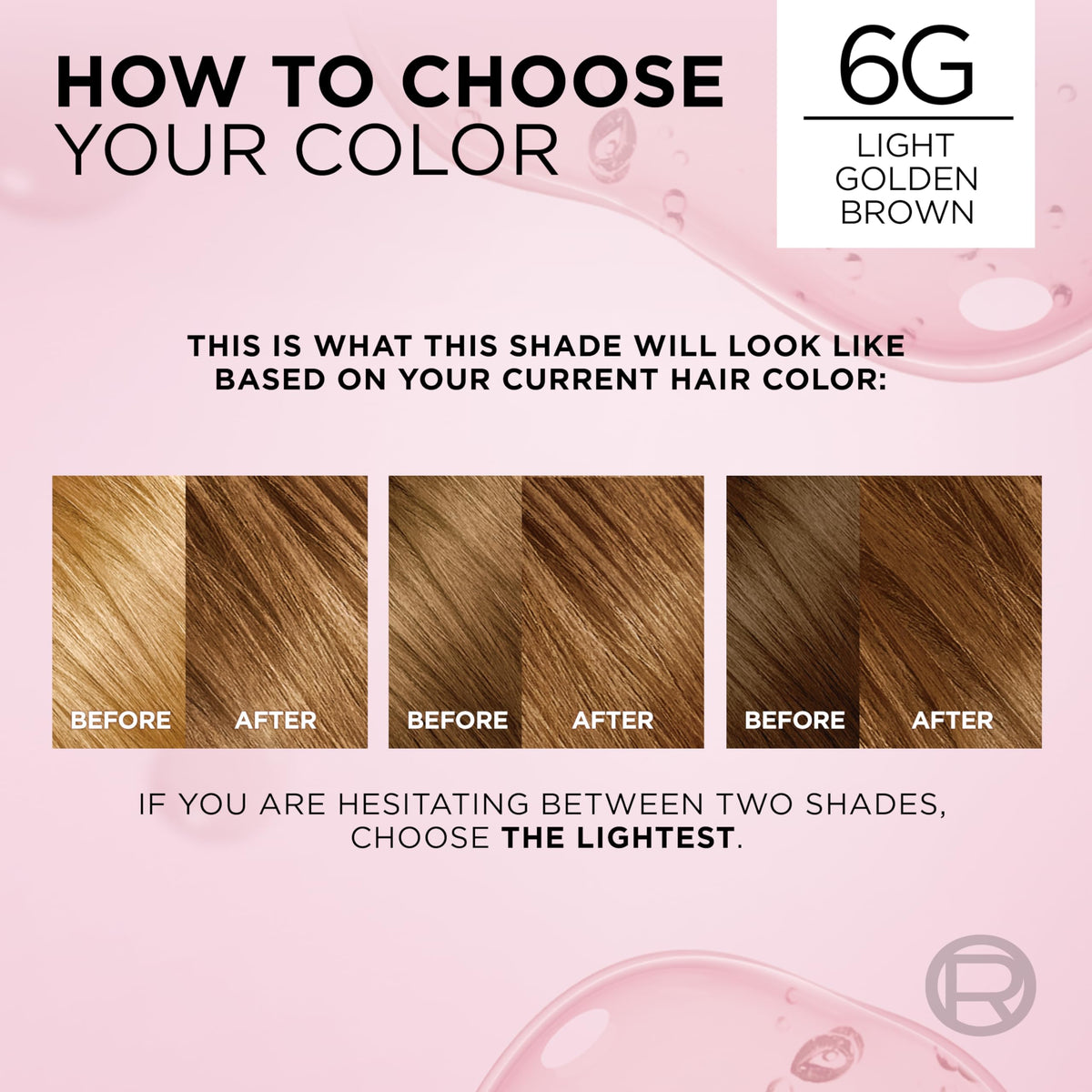 Misty Rose L'Oreal Paris Excellence Crème Hair Color, 6G Light Golden Brown