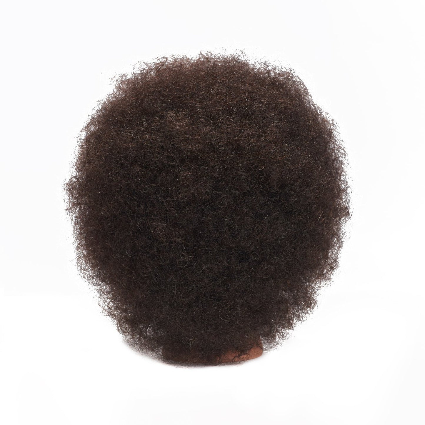 Black Traininghead 100% Real Hair Mannequin Head Training Head Cosmetology Doll Head Manikin Practice Head Hairdresser with Free Clamp Holder Female (10 inches afro hair C)