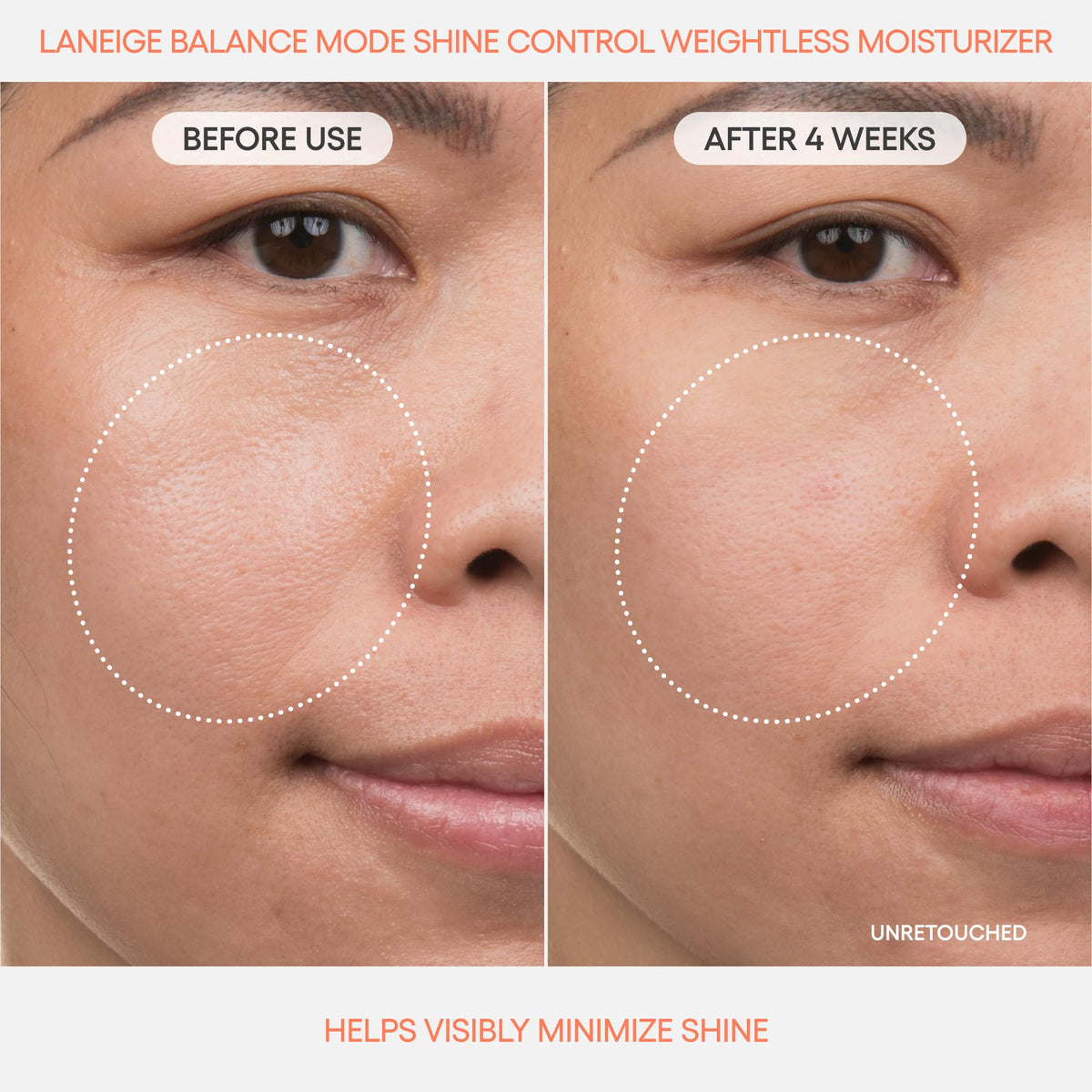 Tan LANEIGE Balance Mode Shine Control Pore-Minimizing Lightweight Moisturizer
