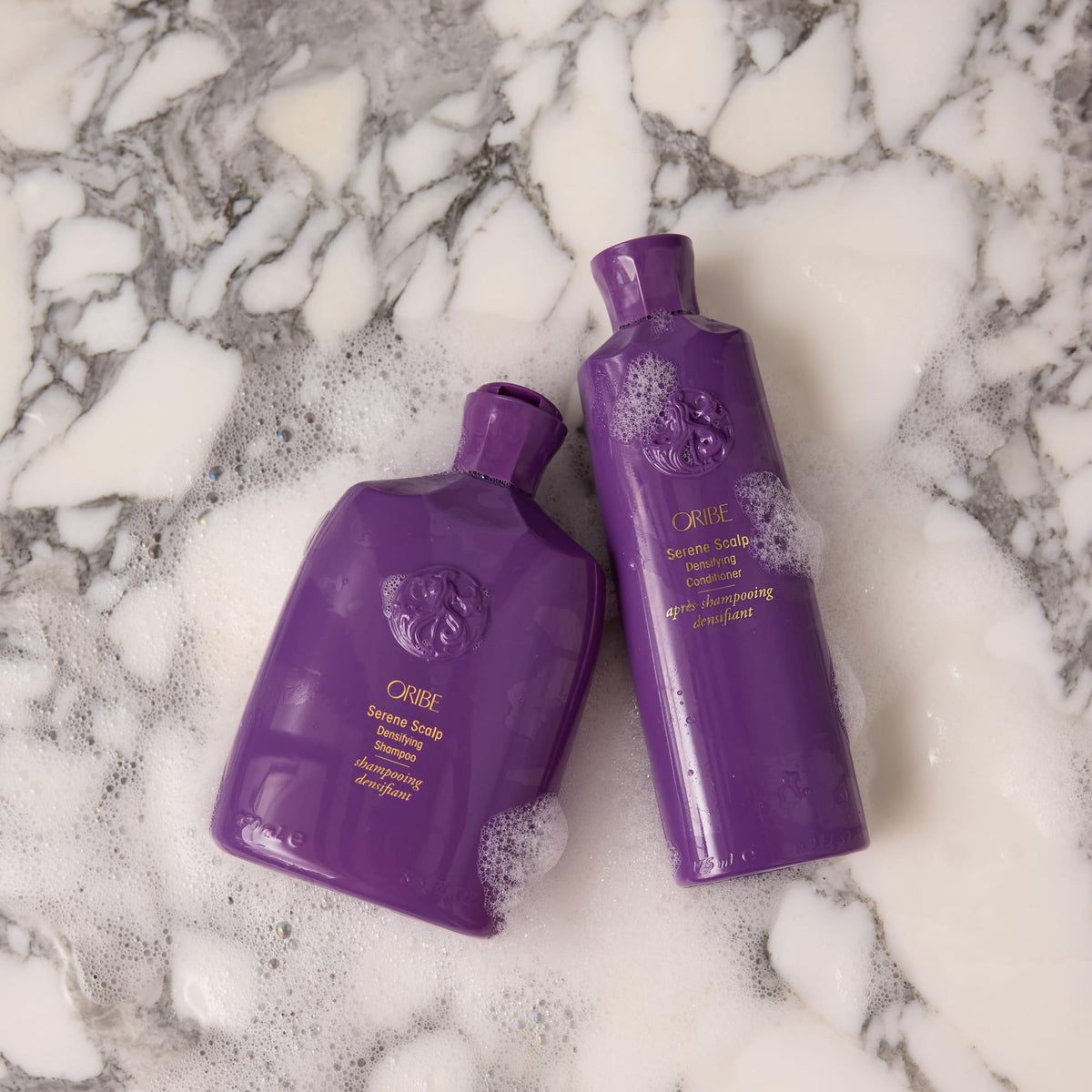 Light Gray Oribe Serene Scalp Densifying Shampoo - Adds Fullness & Density - 8.5oz