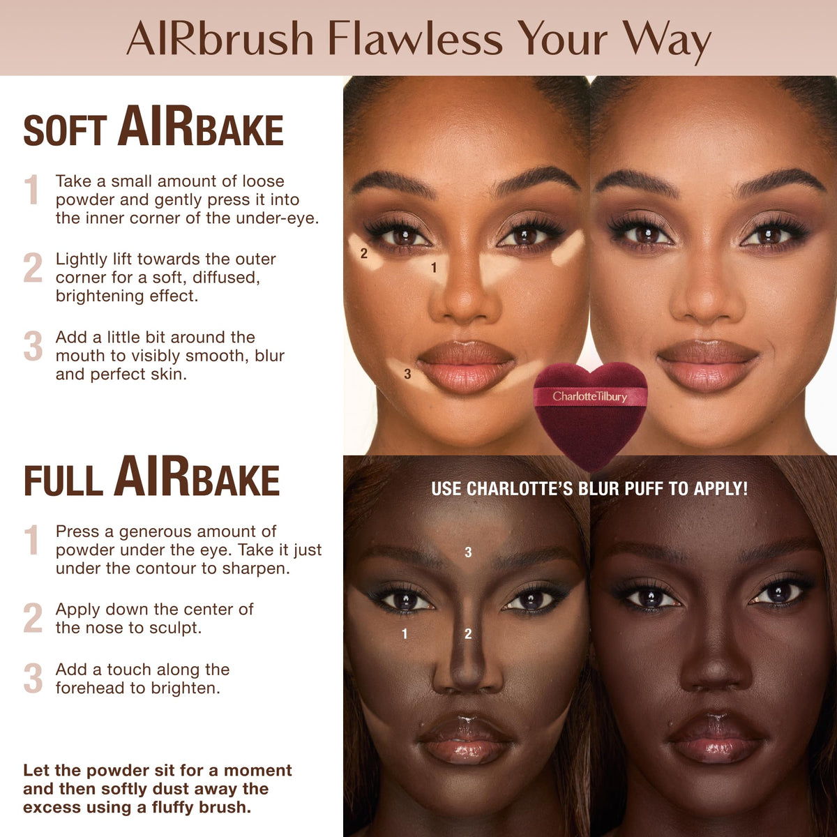 White Smoke Charlotte Tilbury Airbrush Flawless Blur Loose Powder - Longwear, Smoothing