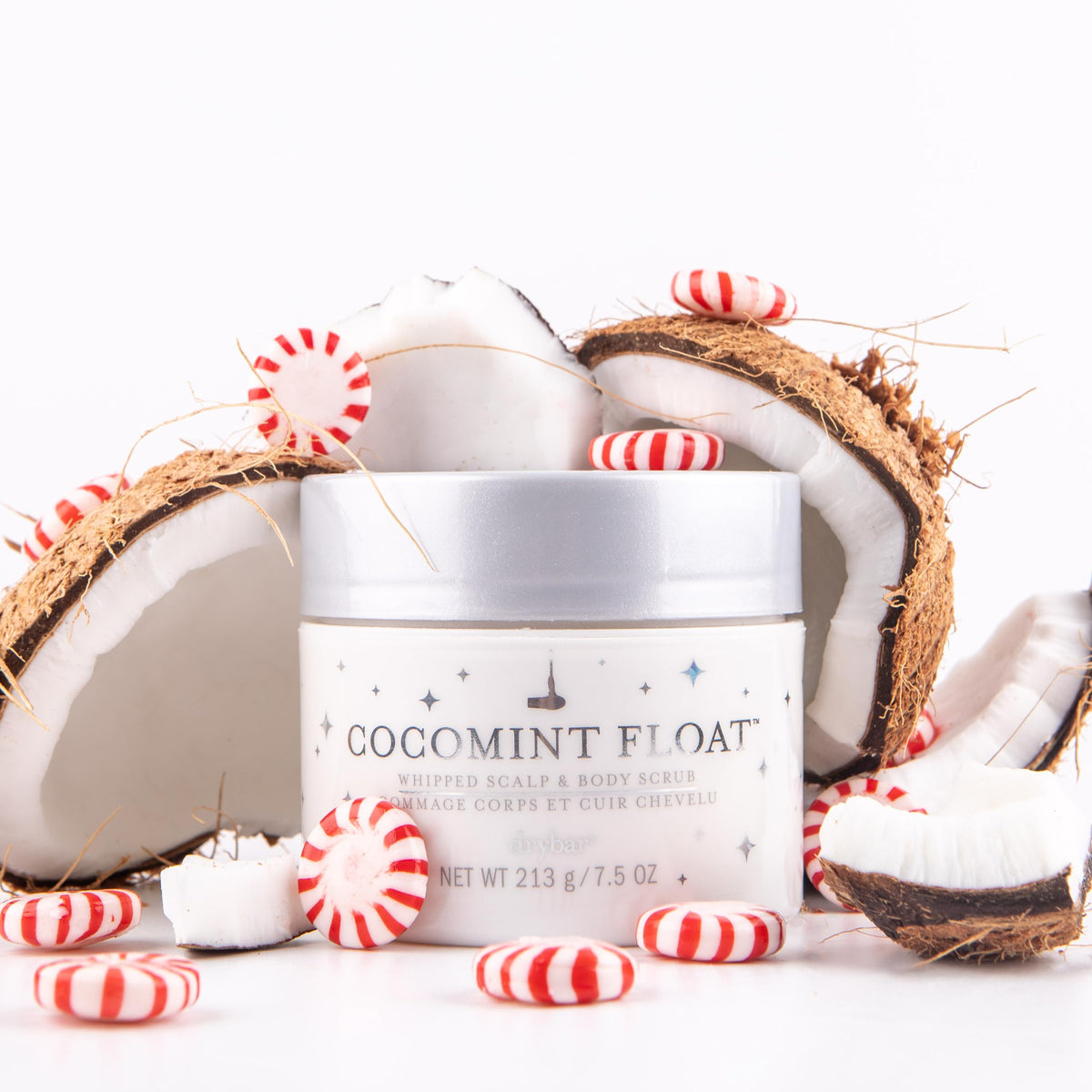 White Smoke Drybar Cocomint Float Whipped Scalp & Body Scrub, 7.5 oz