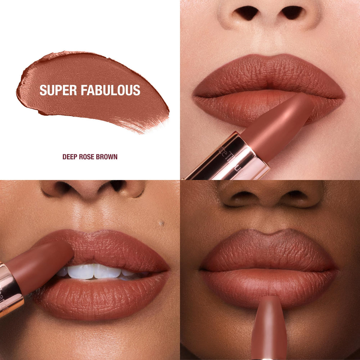 White Smoke Charlotte Tilbury Matte Revolution Lipstick - Long Lasting, Hydrating