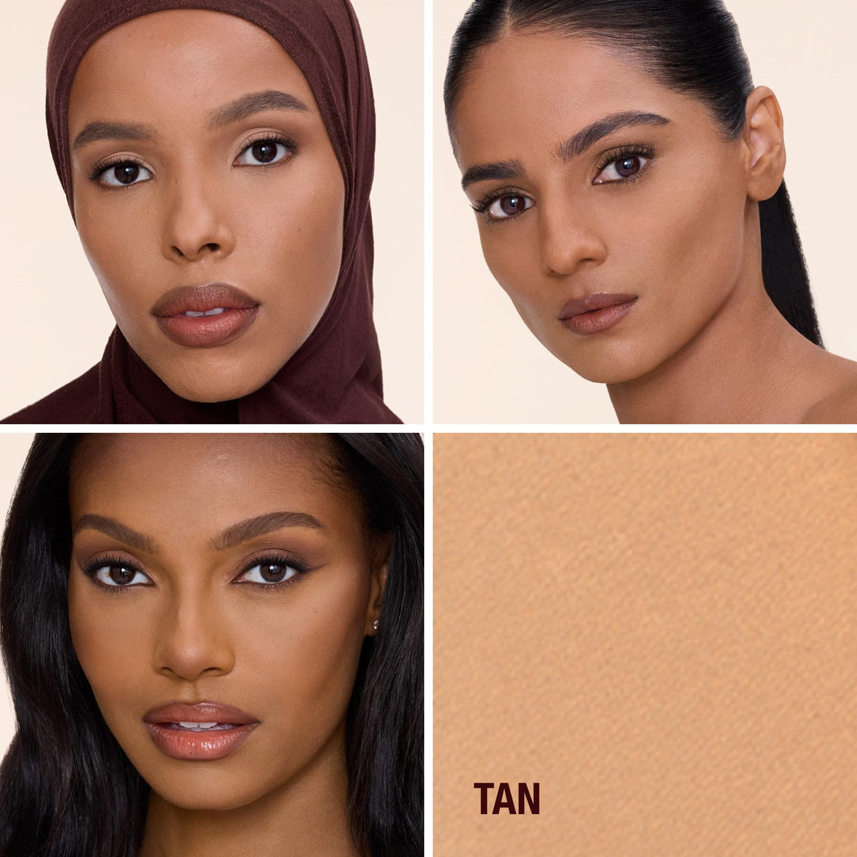 Tan Charlotte Tilbury Holiday Kit - AIRbrush Flawless Setting Spray + AIRbrush Flawless Finish + Icon Baby Lip Duo - Hydrating Mist & Pressed Setting Powder Kit with Pink Lipstick Gloss Set