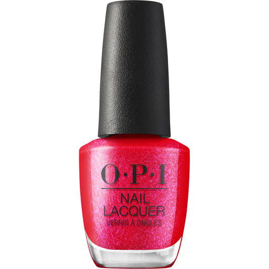 White Smoke OPI Nail Lacquer Big Apple Energy | Semi-Sheer Bright Scarlet Red with Shimmer Chip Resistant Nail Polish | The New OPIcons Collection | Spring 2026