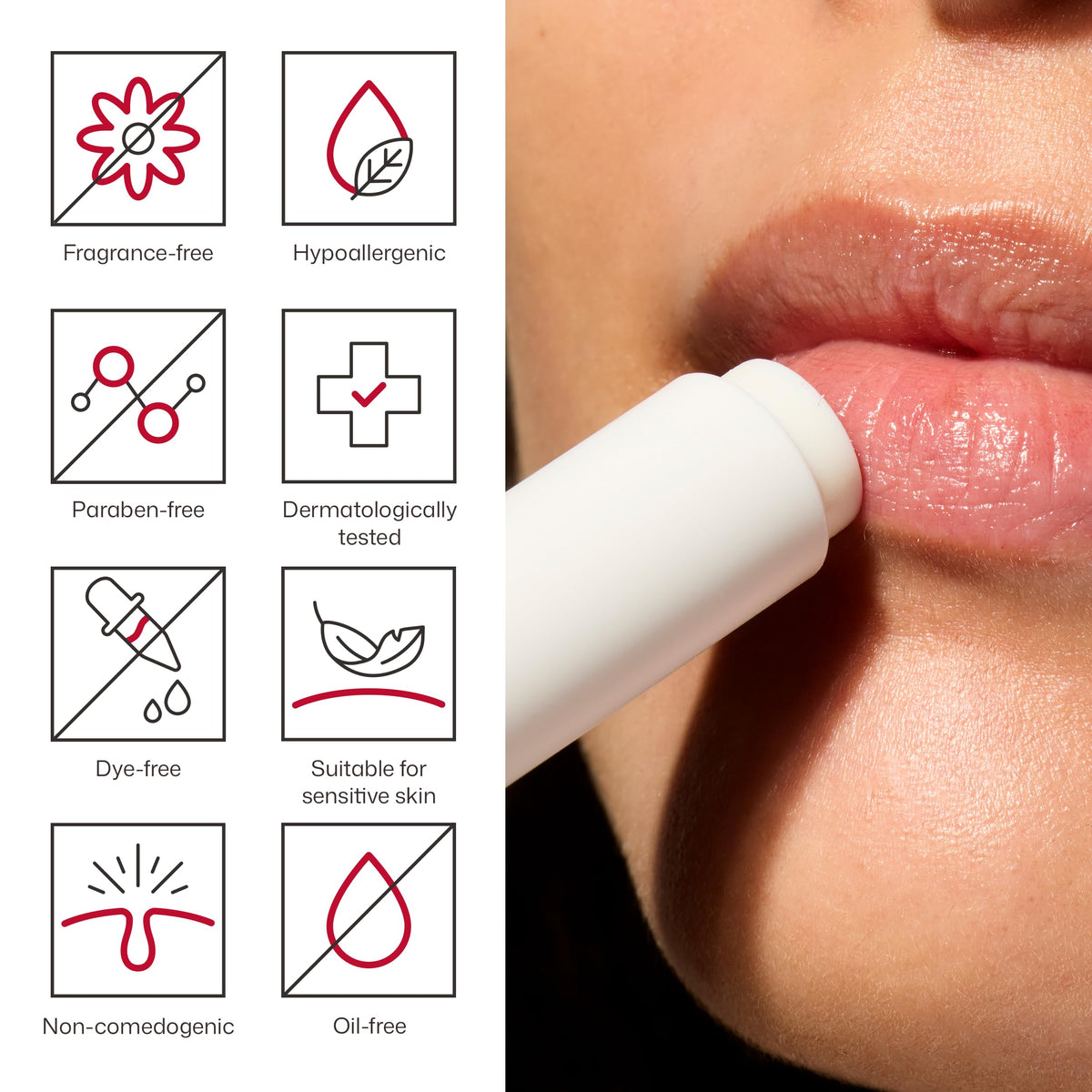 White Smoke EltaMD UV Daily Peptide Lip Balm, 100% Mineral, SPF 40, 0.17 oz