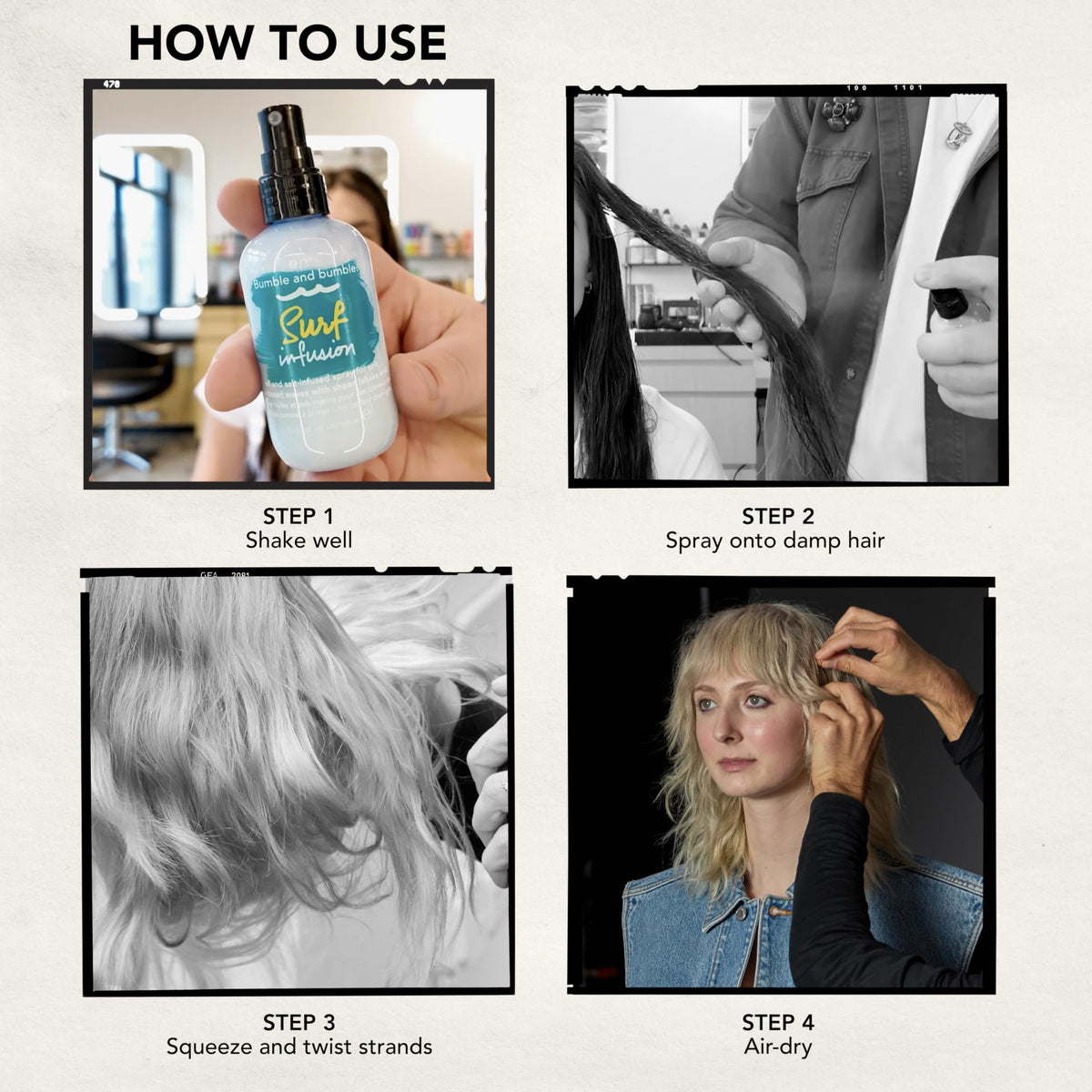 Lavender Bumble and bumble. Surf Infusion Oil and Sea Salt Spray | Conditioning | Adds Beachy Texture + Shine | For Medium to Thick Wavy, Straight Hair Types 3.4 Fl Oz