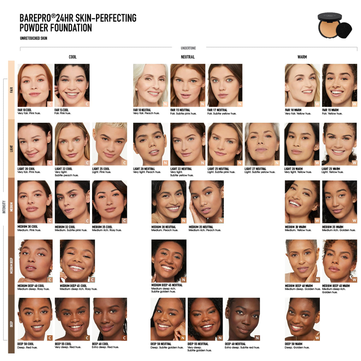 White Smoke bareMinerals BAREPRO Pressed Powder Foundation