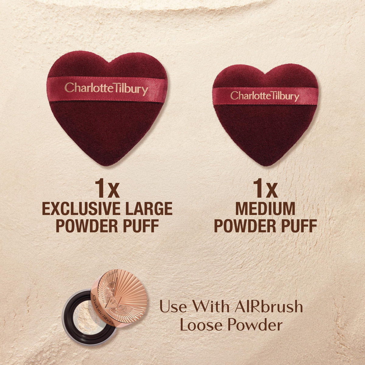 Gray Charlotte Tilbury AIRbrush Flawless Blur Puff Duo