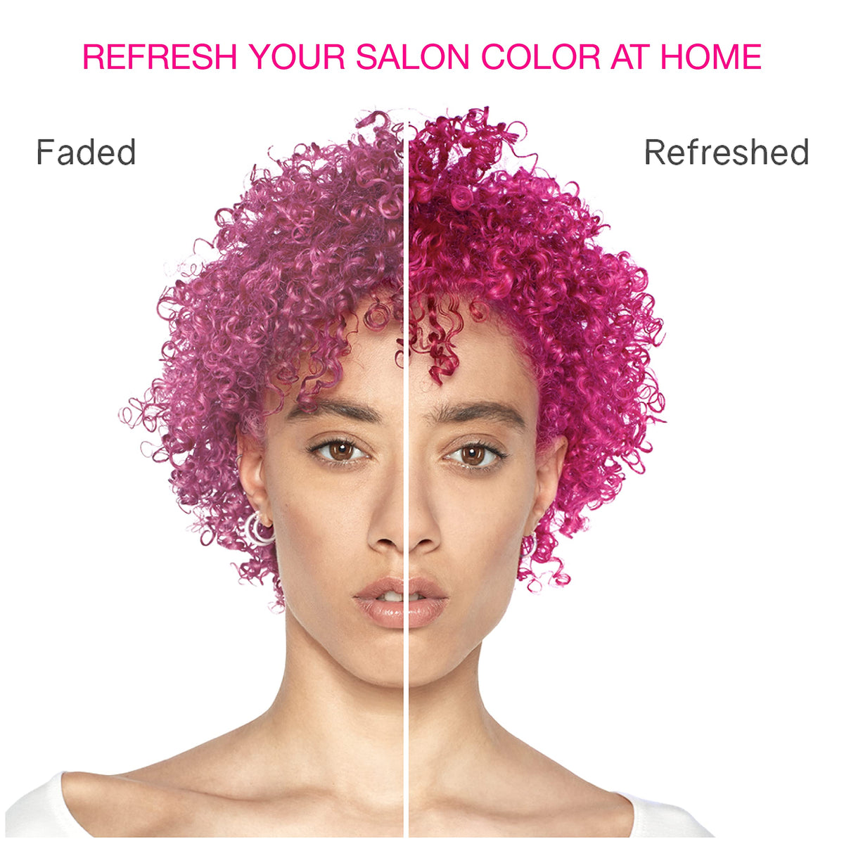 White Smoke Celeb Luxury Viral Colorwash, Professional Semi-Permanent Hair Color Depositing Shampoo, Hot Pink 8.25 Fl Oz (Pack of 1)