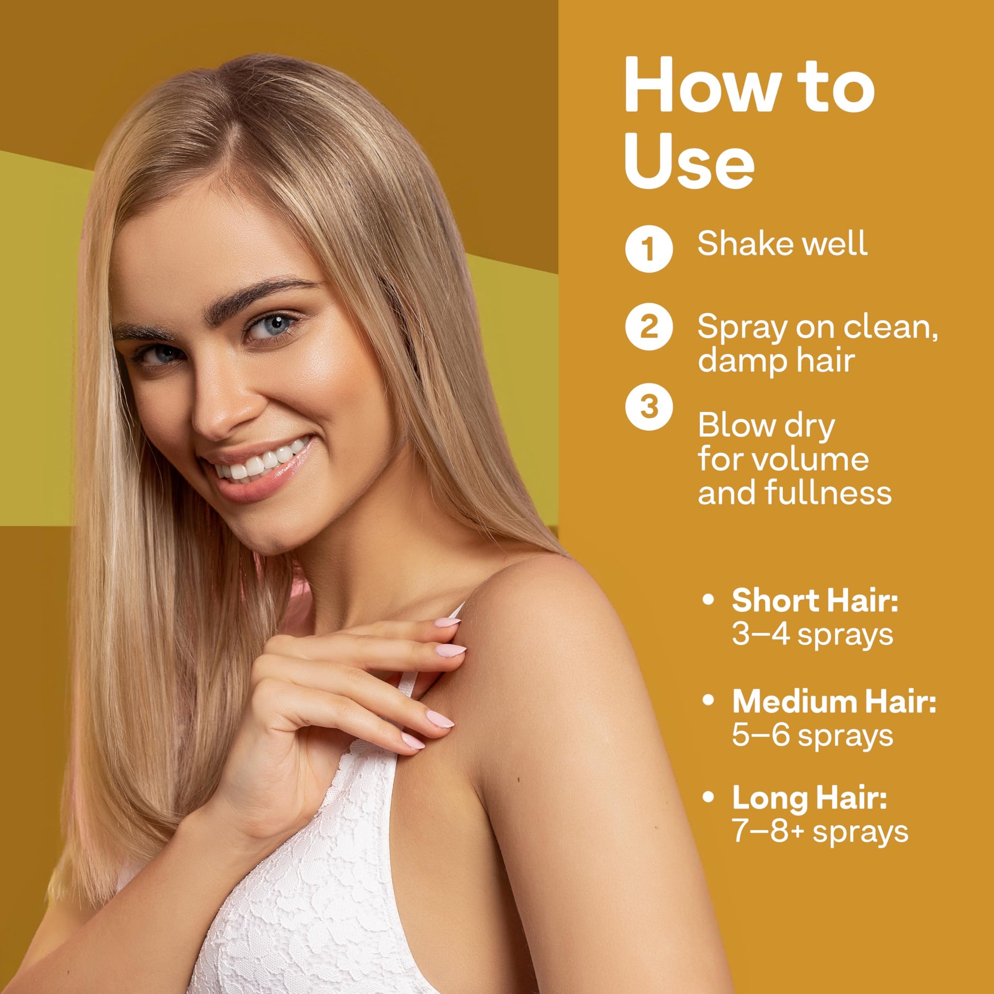 Goldenrod Colorproof Biorepair Thicken Blow Dry Spray 6.7 Fl. Oz. Volumizing Hair Prep Spray for Fine, Thinning Hair w/Fresh Lime, Eucalyptus, Mint Leaf & Rosemary Scent, Color & Heat Protection