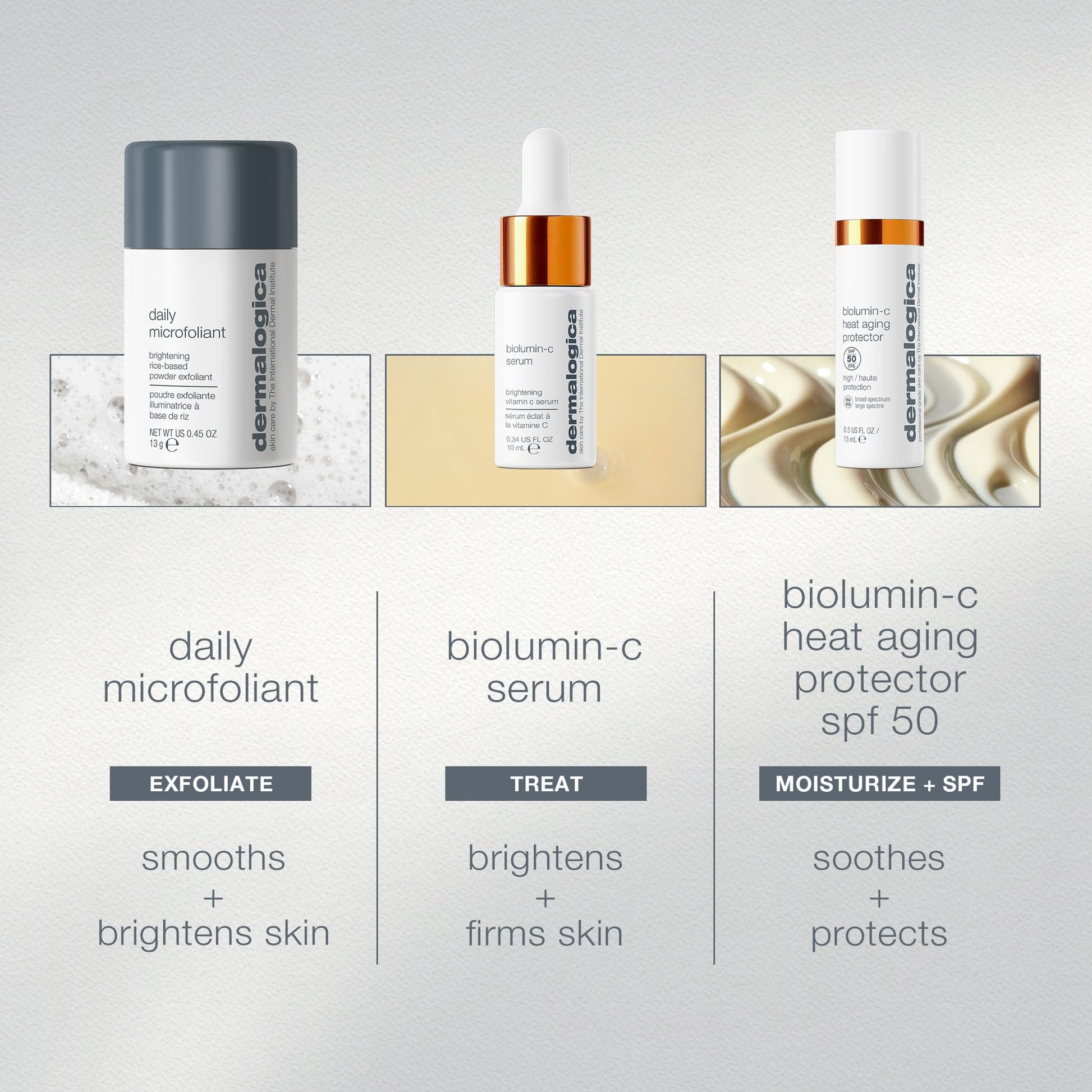Lavender Dermalogica Warmth of the Winter Sun – Travel Sized Skin Care Set Includes Face Exfoliants, Facial Serum, and Moisturizer with SPF