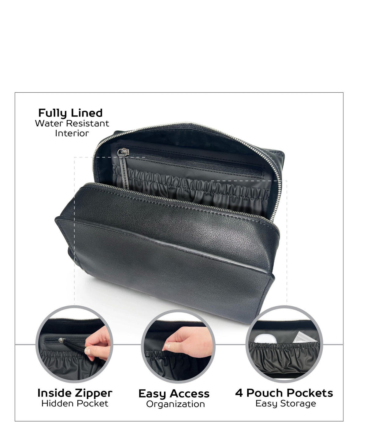 White Smoke Convenience Kits International Women’s Super Premium 25 PC Travel Kit Featuring: Ensemble of Nexxus Travel-Size Hair Care and Body Products in Large Leather Toiletry Bag (824)