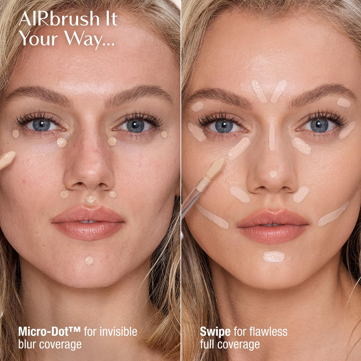 Dark Salmon Charlotte Tilbury AIRbrush Flawless Blur Concealer - Longwear Concealer for Dark Circles, Blemishes, Redness & More - Hydrating, Crease-Proof & Full Coverage with a Natural Matte Finish